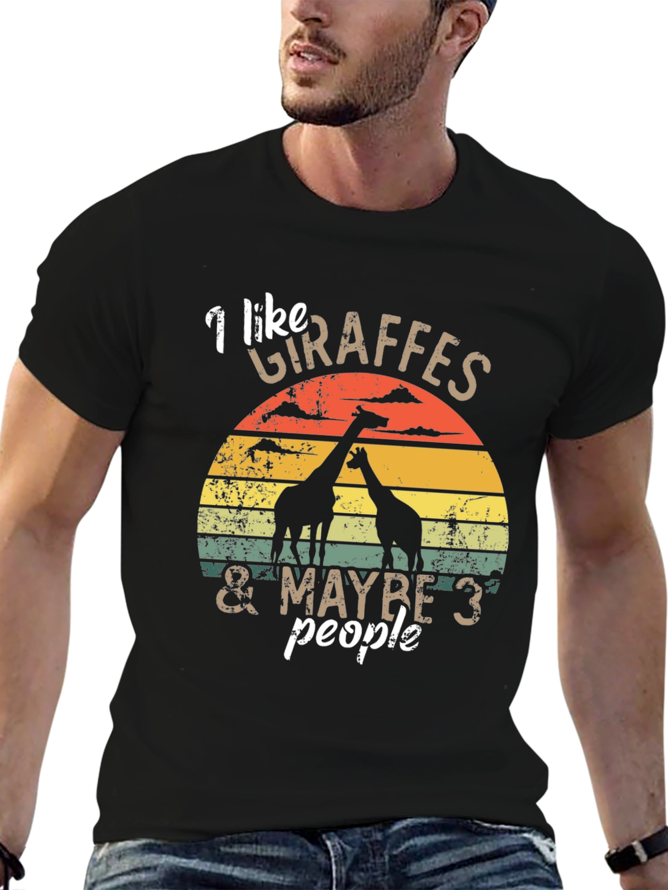 I Like Giraffes & Maybe 3 People T-Shirt