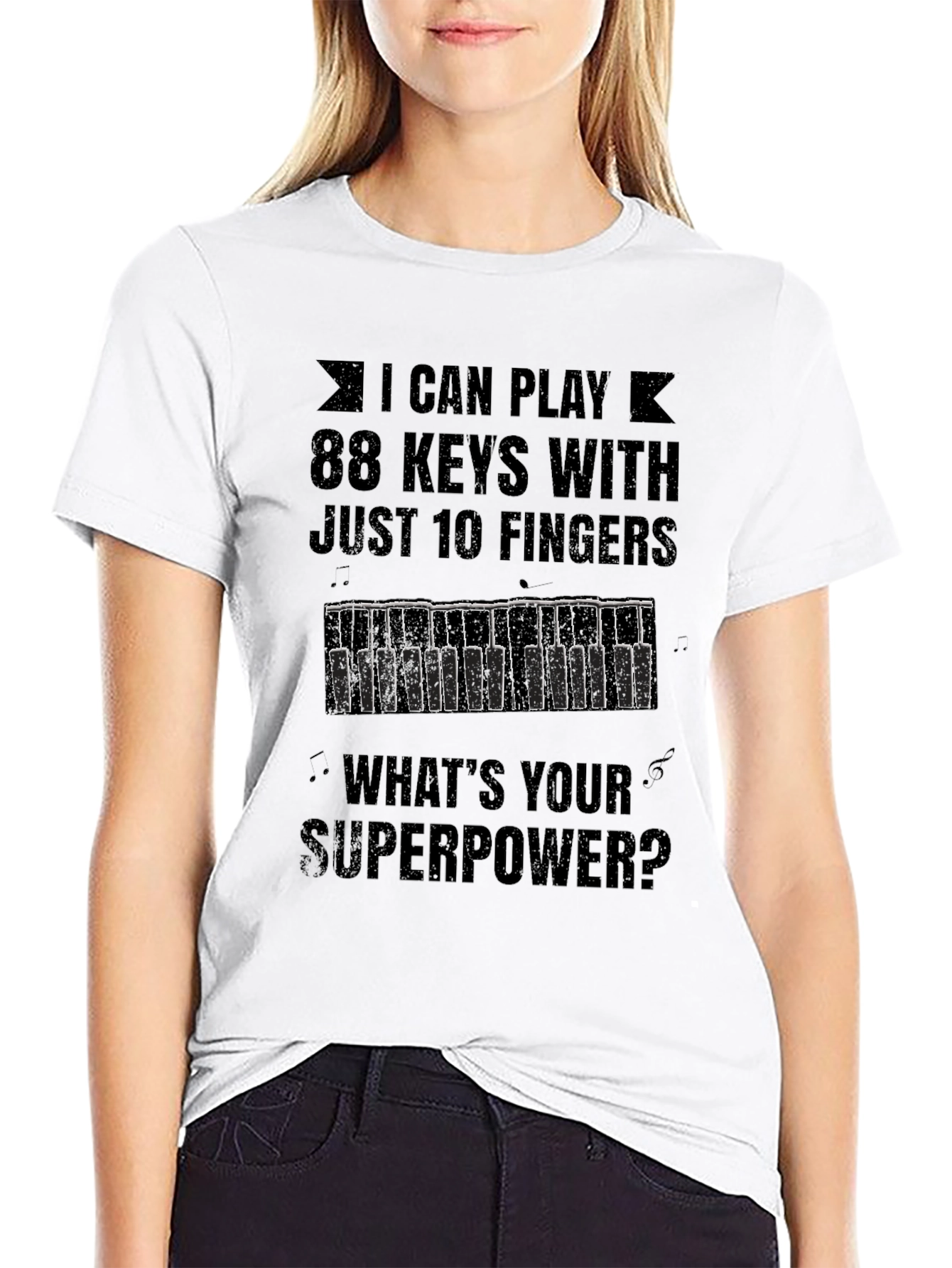 I Can Play 88 Keys T-Shirt - Superpower Tee