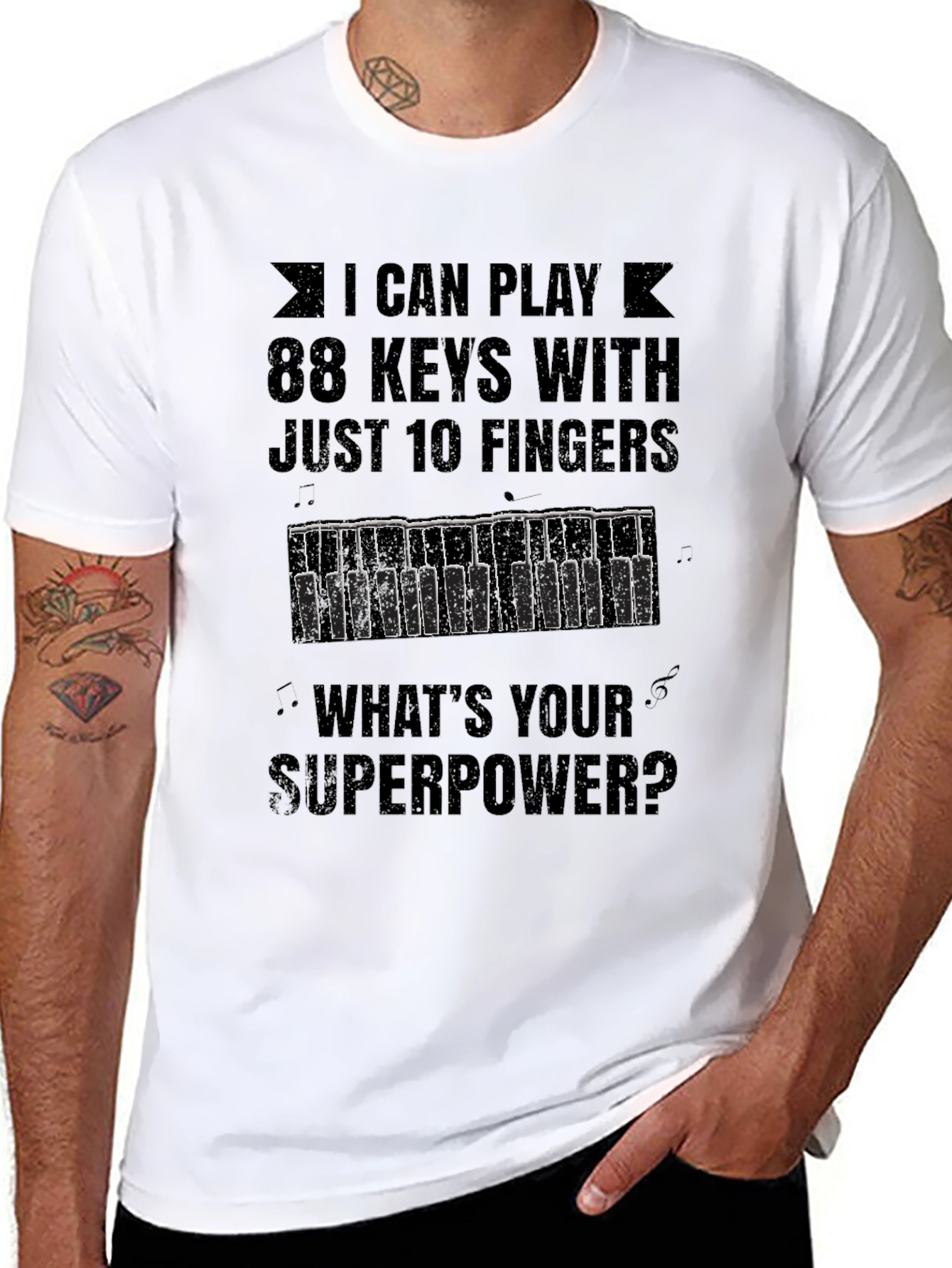 I Can Play 88 Keys T-Shirt - Superpower Tee