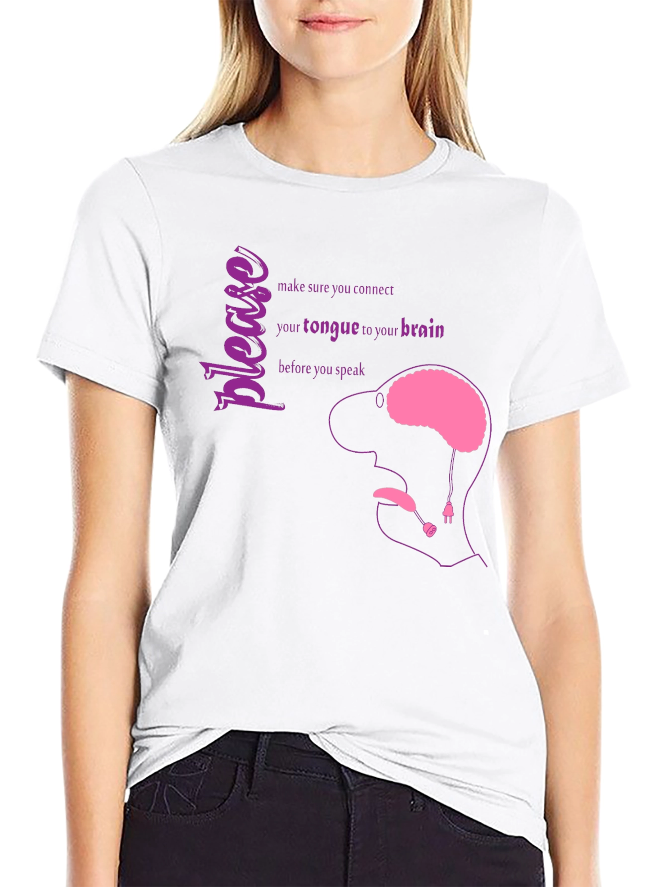 Brain Tongue Connection Graphic Tee
