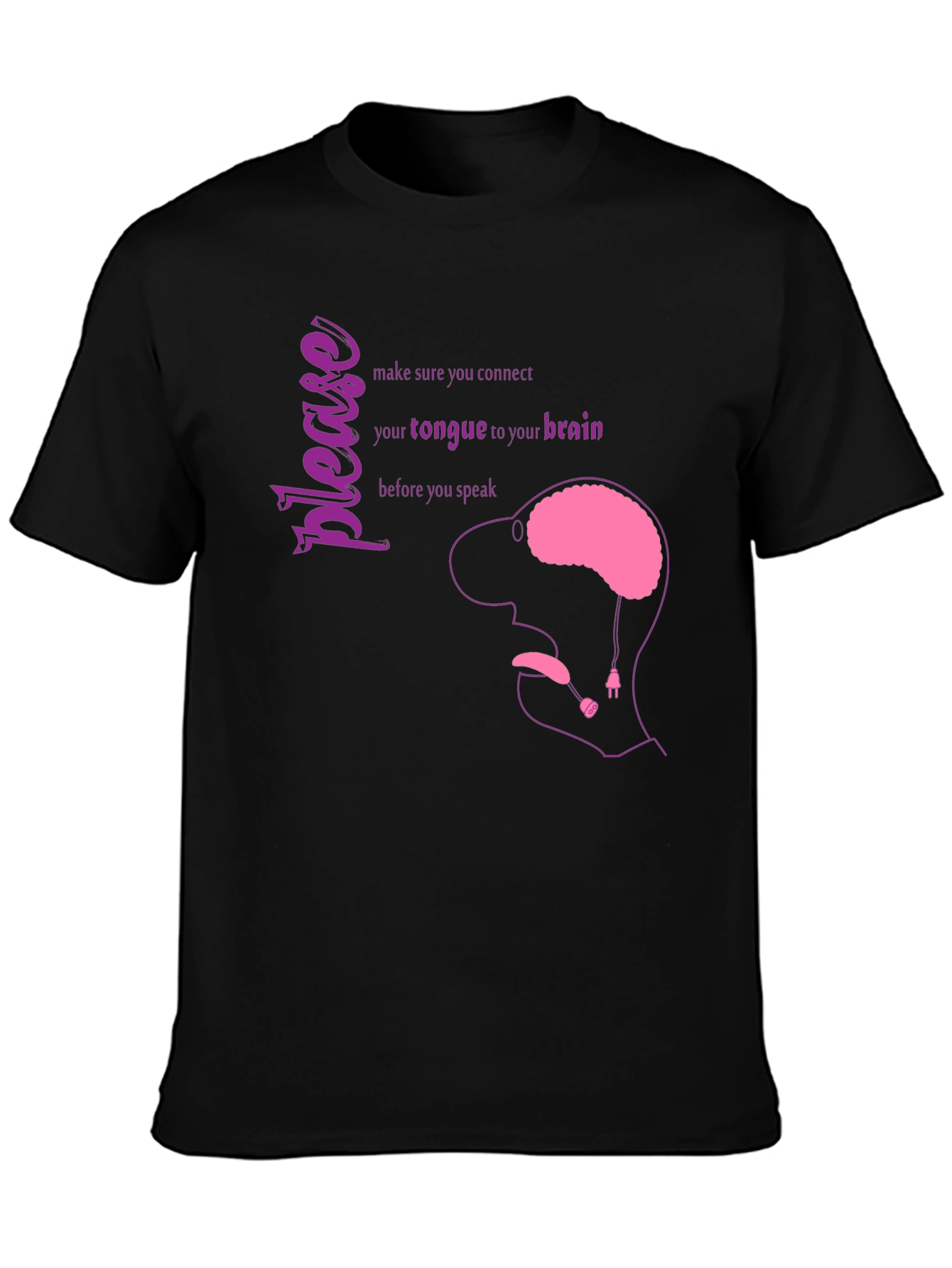 Brain Tongue Connection Graphic Tee
