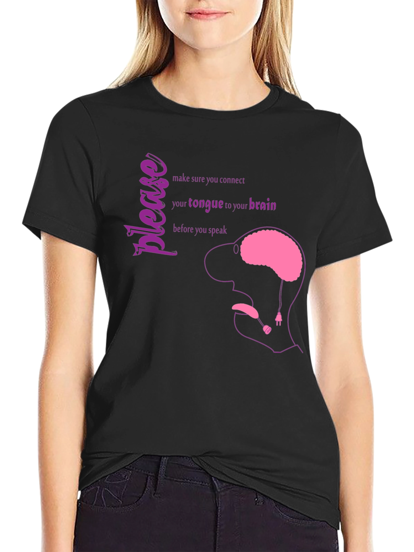 Brain Tongue Connection Graphic Tee