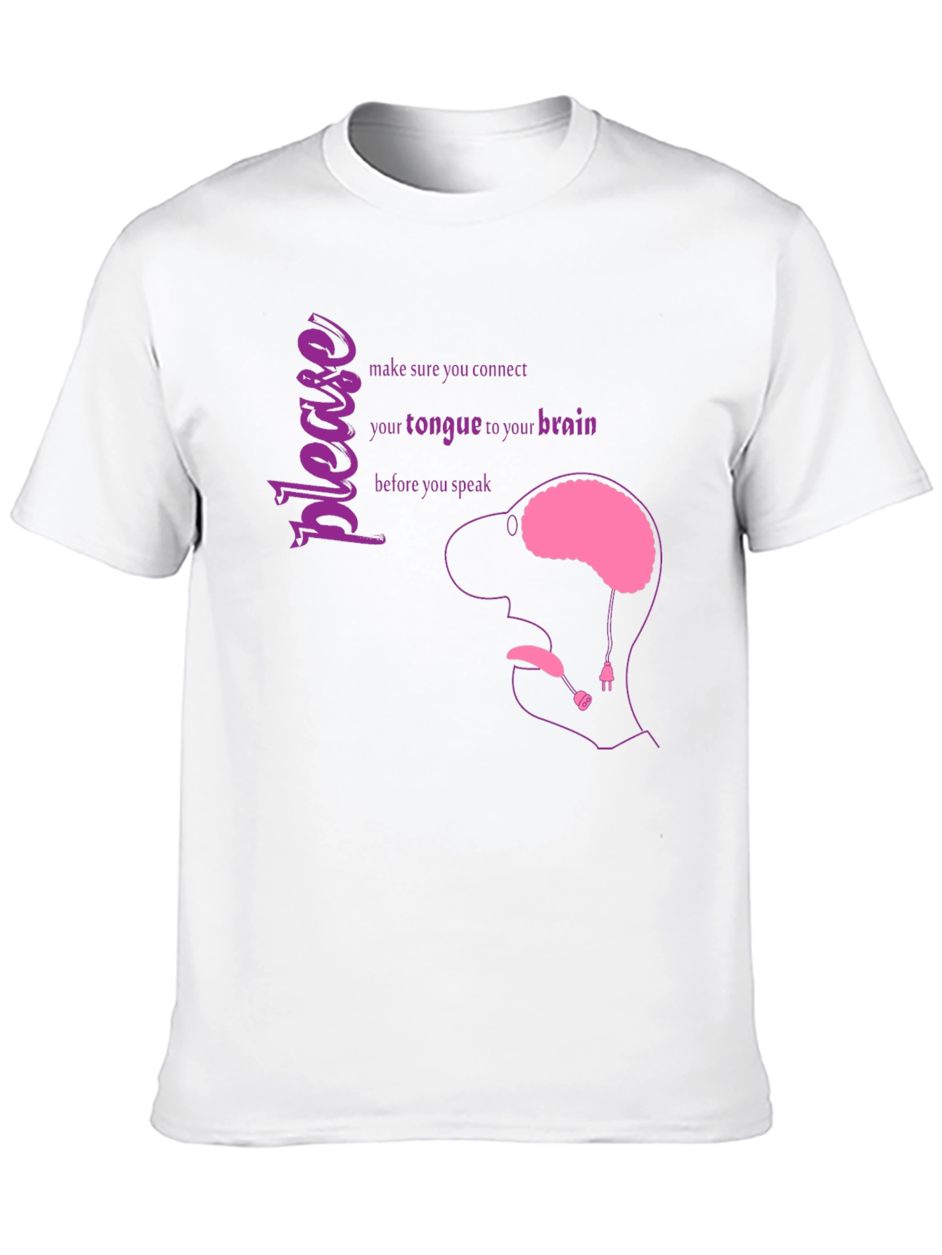 Brain Tongue Connection Graphic Tee