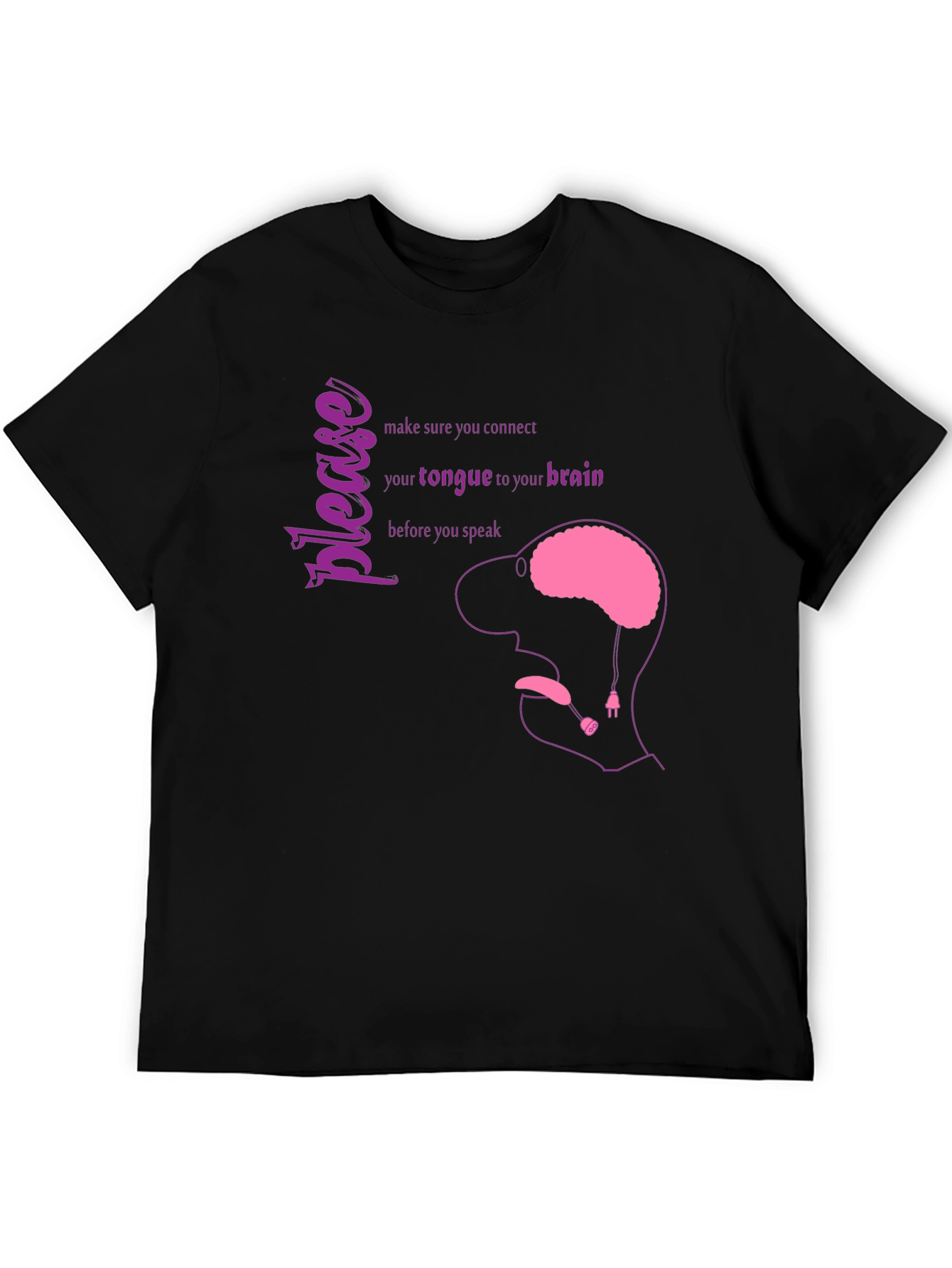 Brain Tongue Connection Graphic Tee