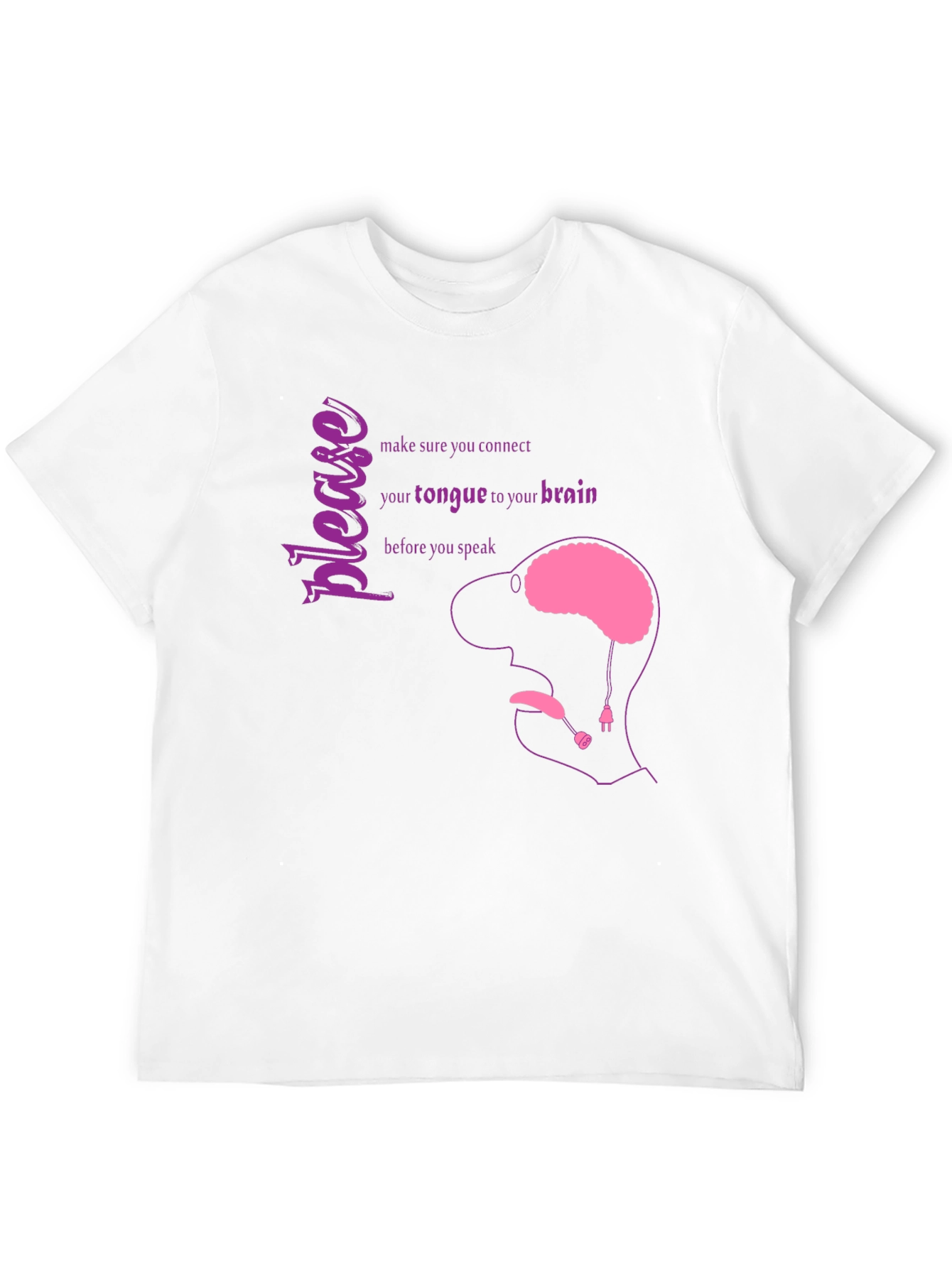 Brain Tongue Connection Graphic Tee