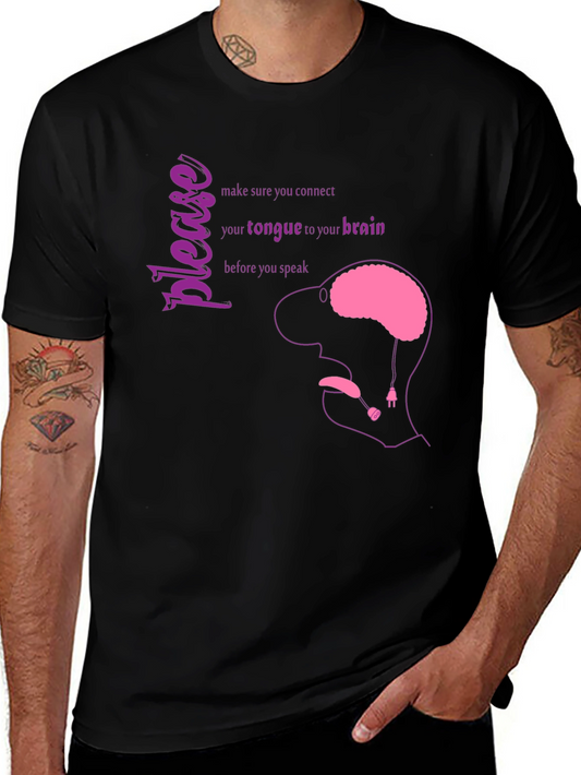 Brain Tongue Connection Graphic Tee