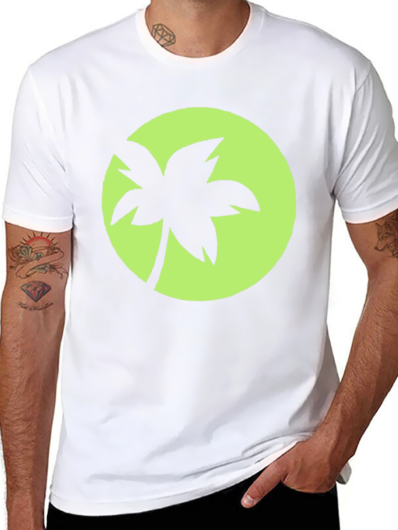 Palm Tree Graphic Tee - Island Vibes