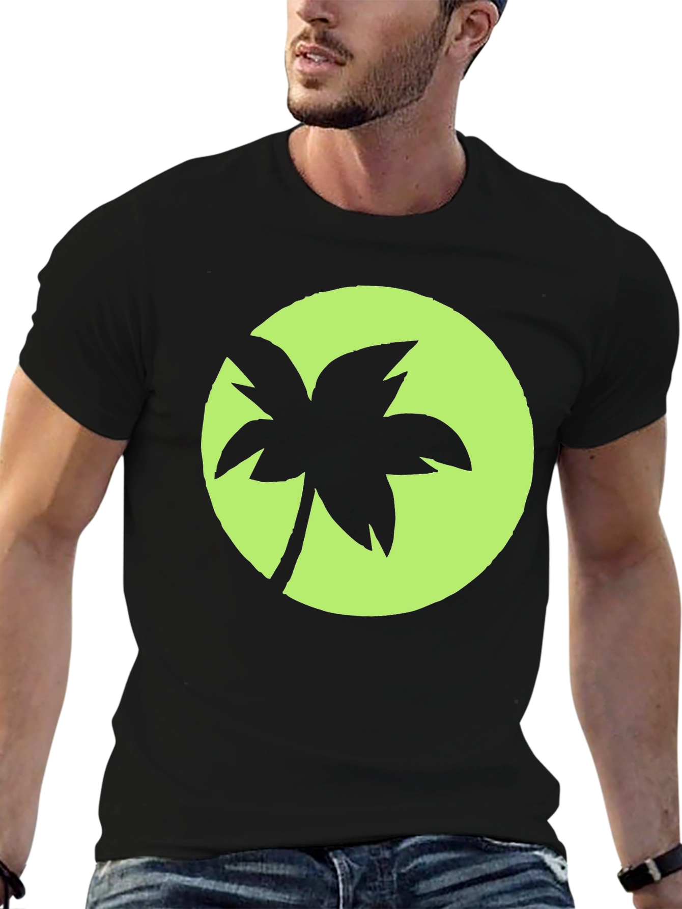 Palm Tree Graphic Tee - Island Vibes