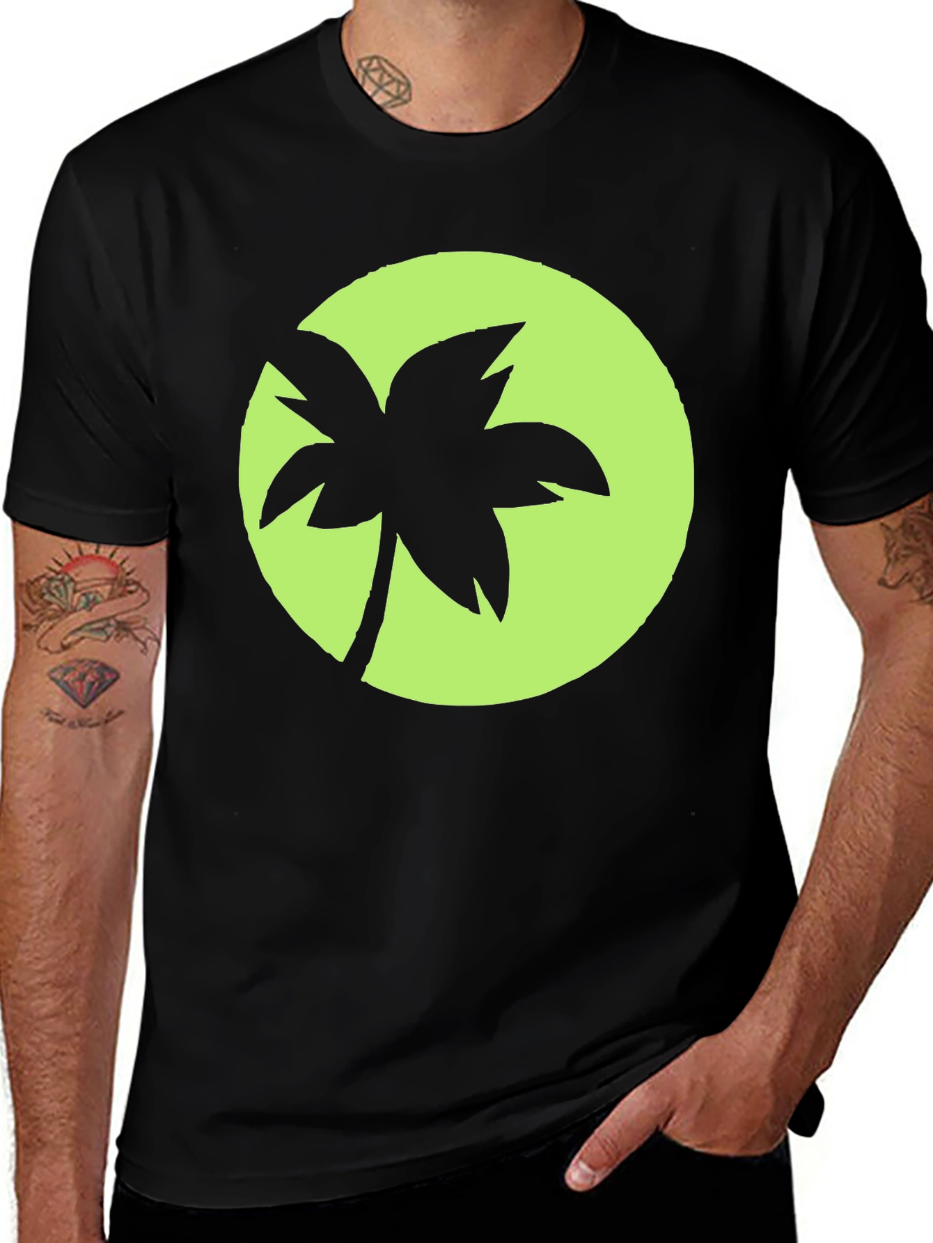 Palm Tree Graphic Tee - Island Vibes