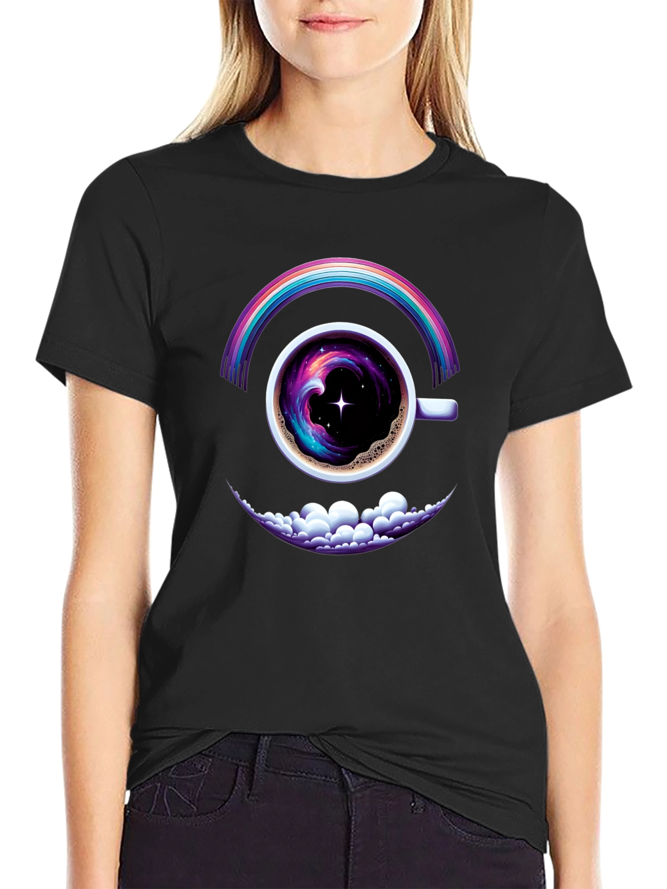 Cosmic Coffee Rainbow T-Shirt