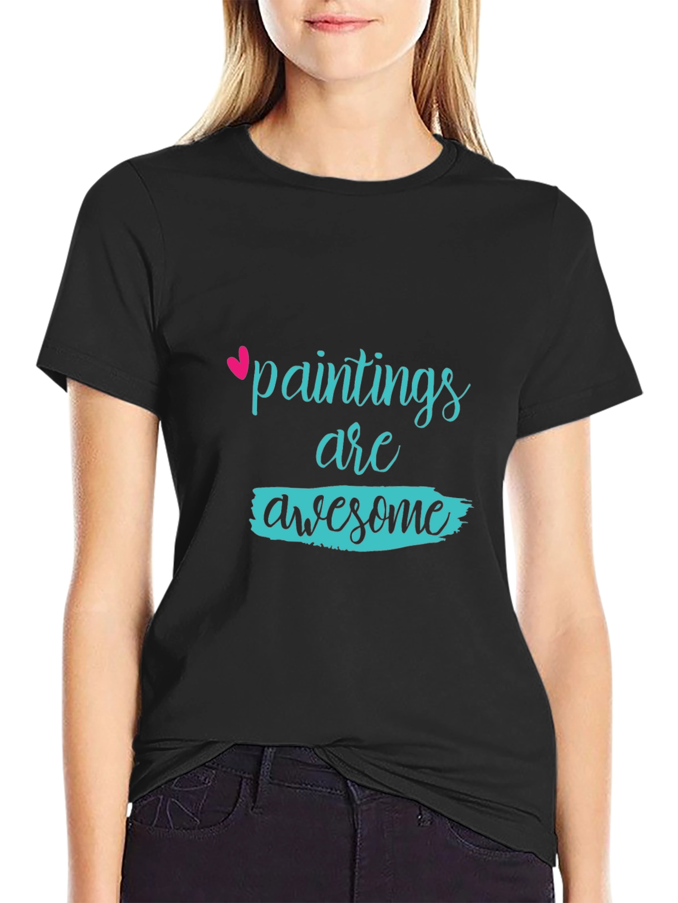 Paintings Are Awesome T-Shirt - Stylish Graphic Tee
