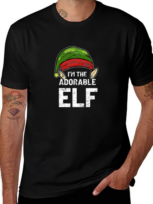 Adorable Elf Christmas Graphic Tee