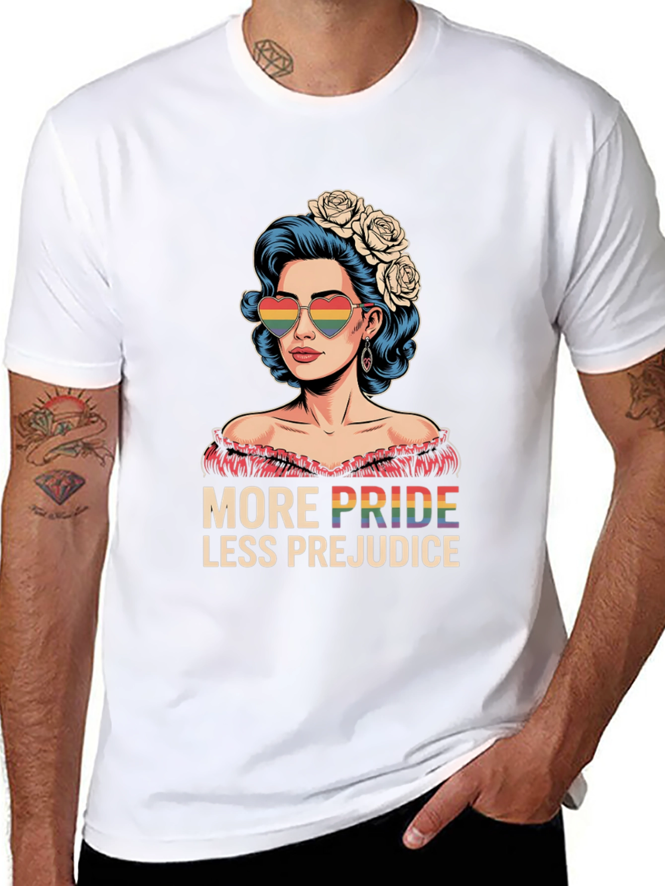 Pride T-Shirt: More Pride Less Prejudice