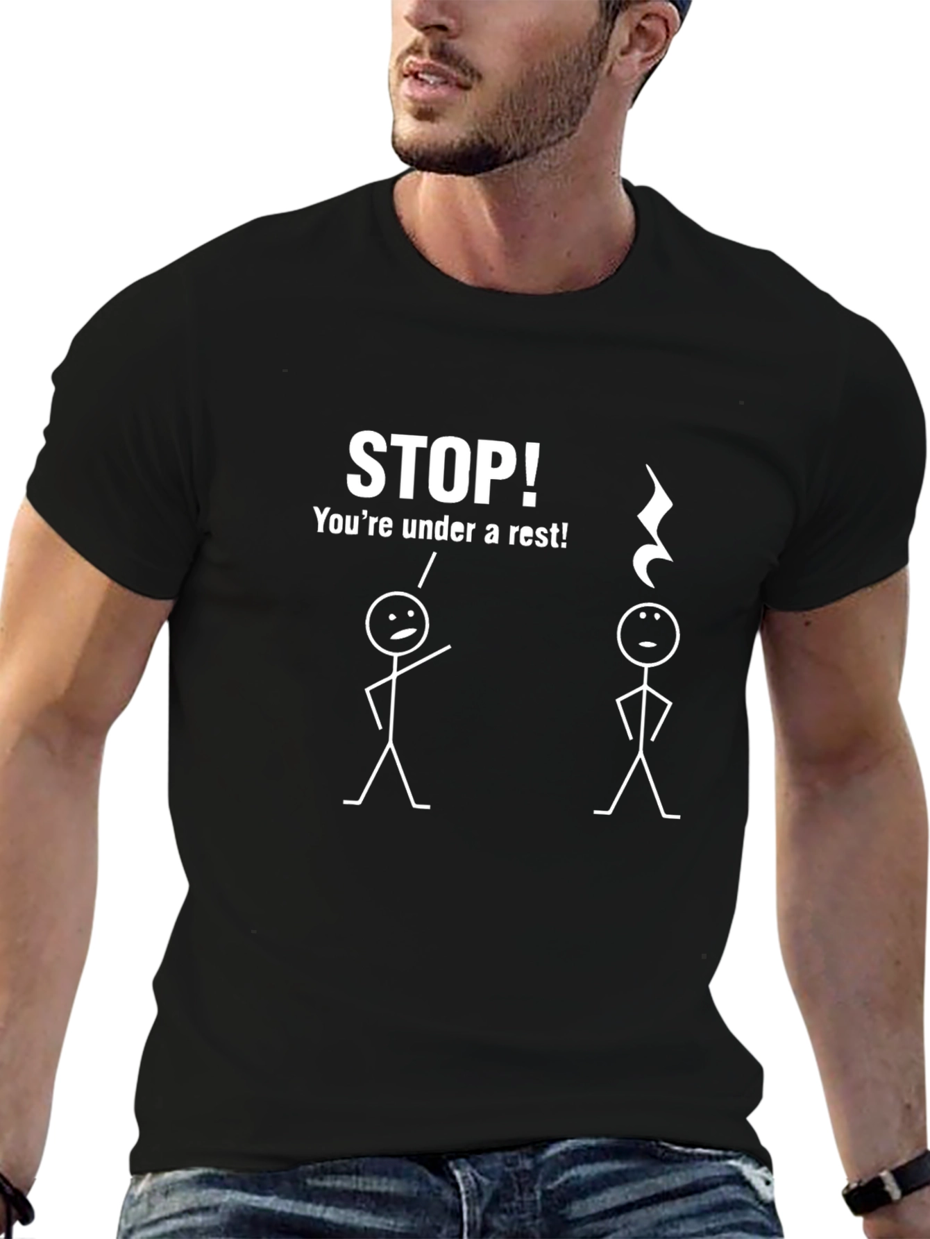 Humorous Under a Rest Music T-Shirt