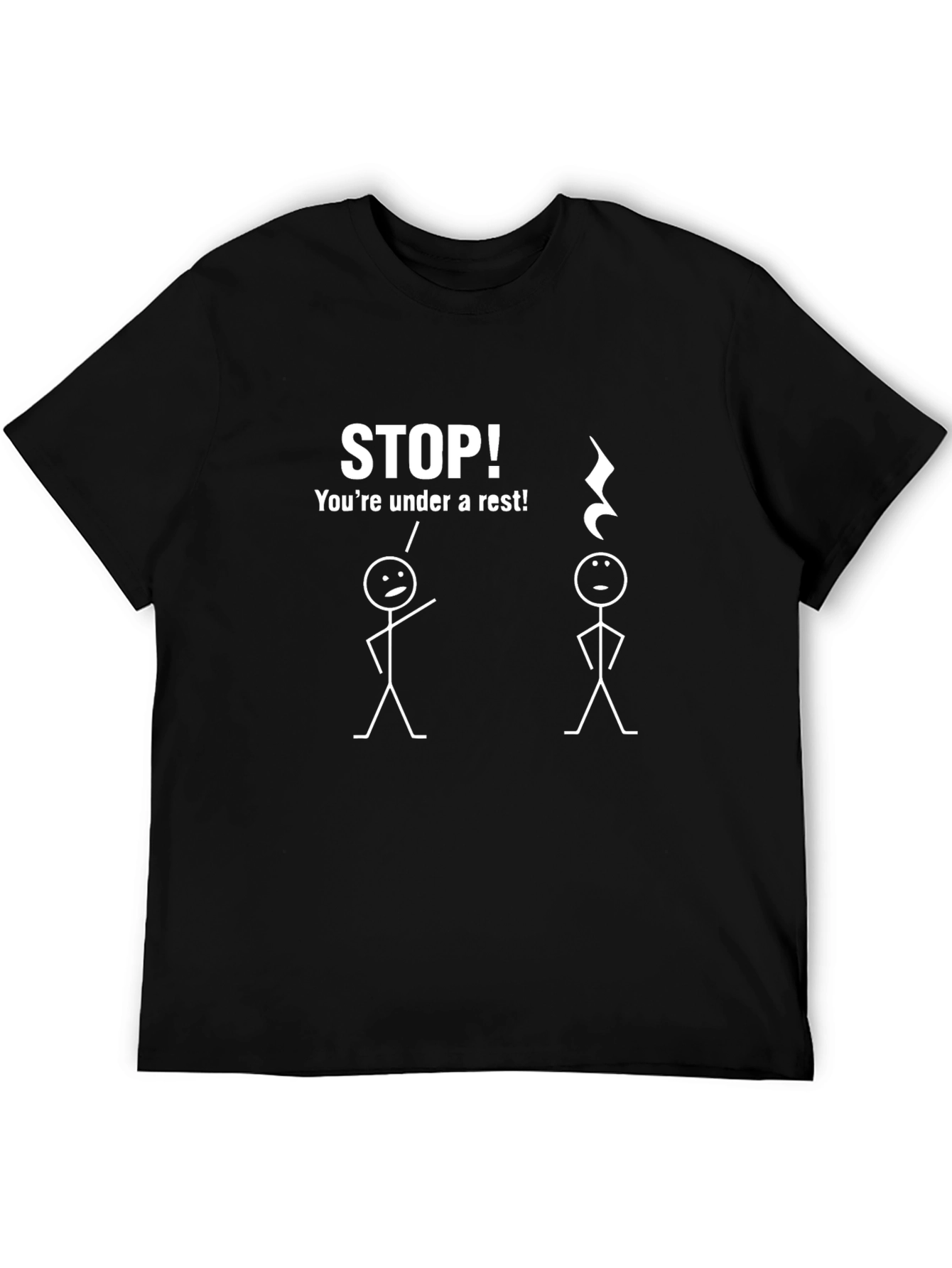 Humorous Under a Rest Music T-Shirt