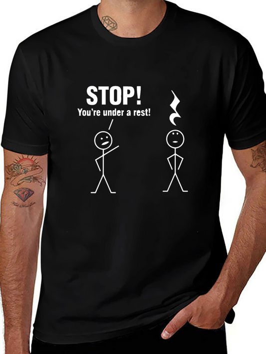 Humorous Under a Rest Music T-Shirt
