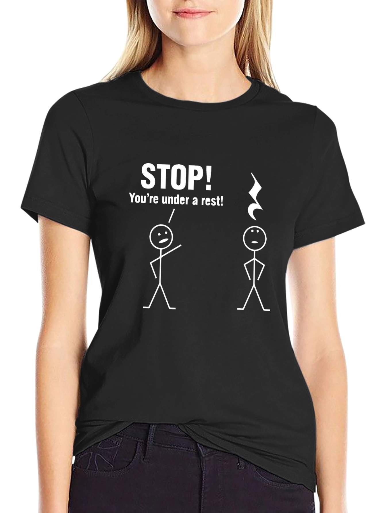 Humorous Under a Rest Music T-Shirt