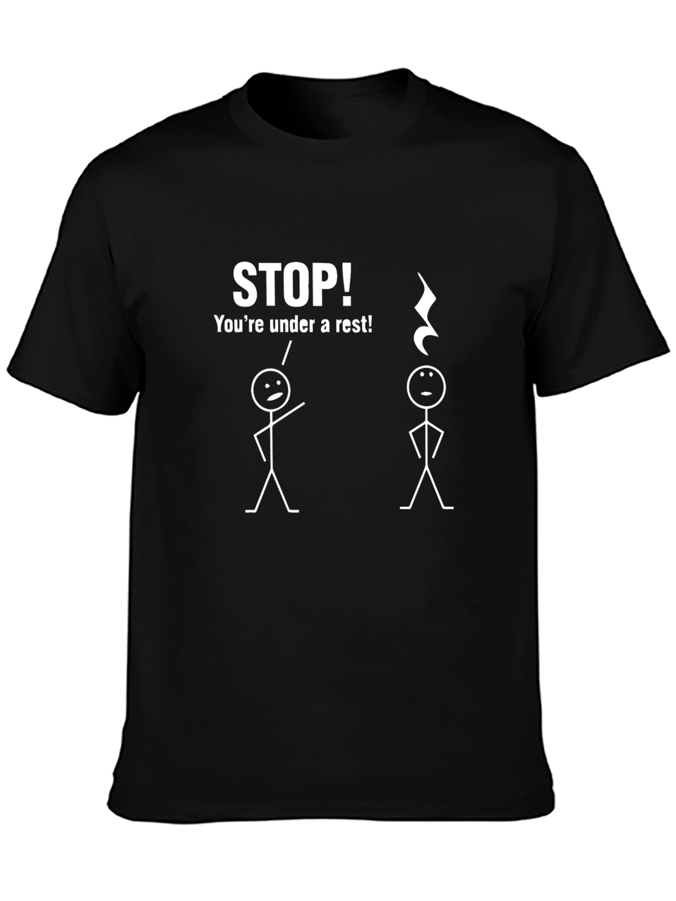 Humorous Under a Rest Music T-Shirt