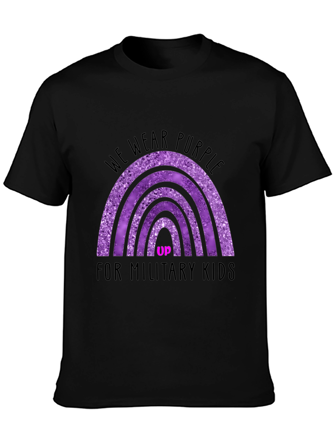 Purple Up Military Kids Graphic Tee