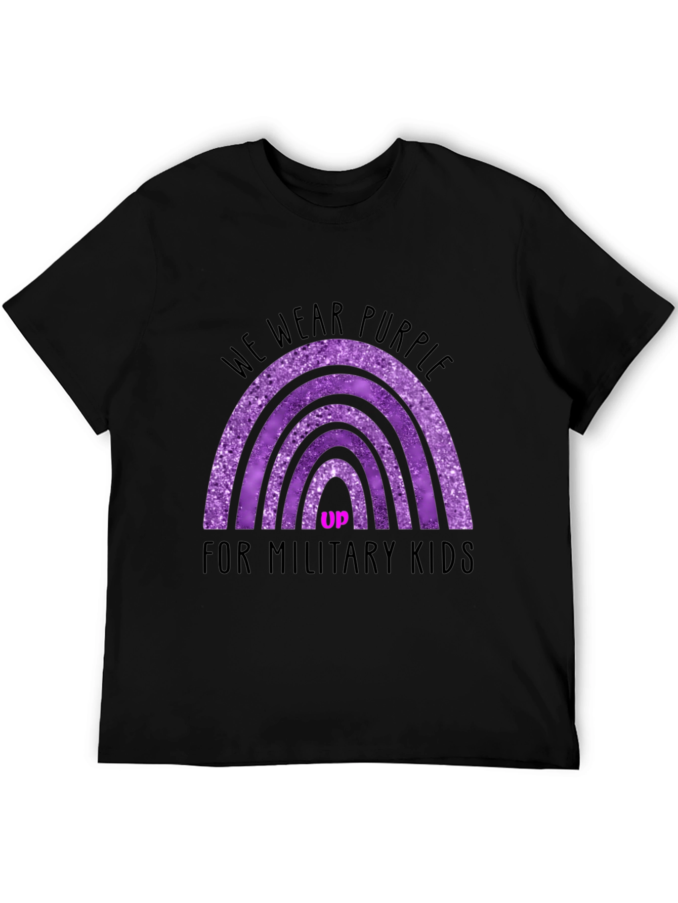 Purple Up Military Kids Graphic Tee