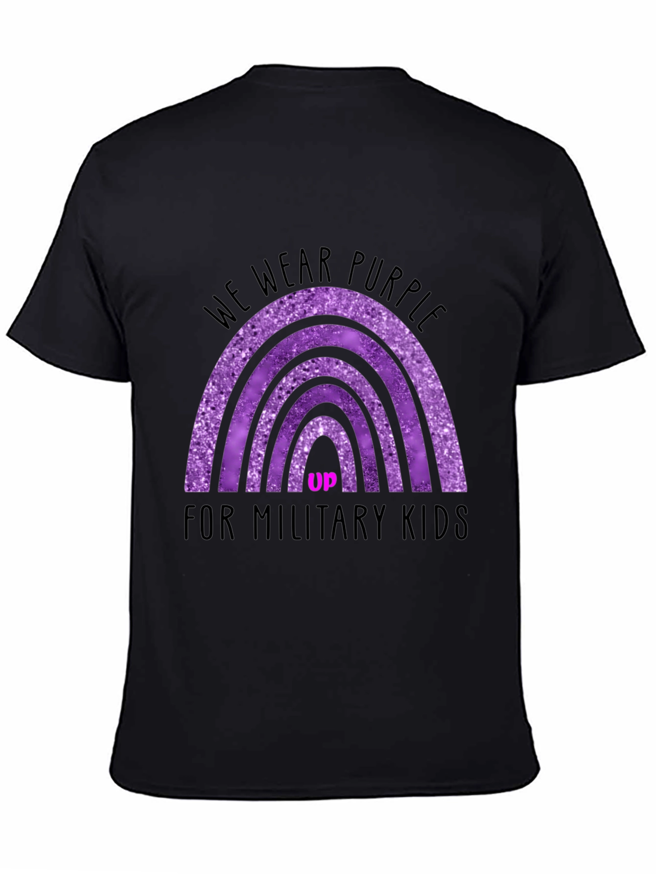 Purple Up Military Kids Graphic Tee