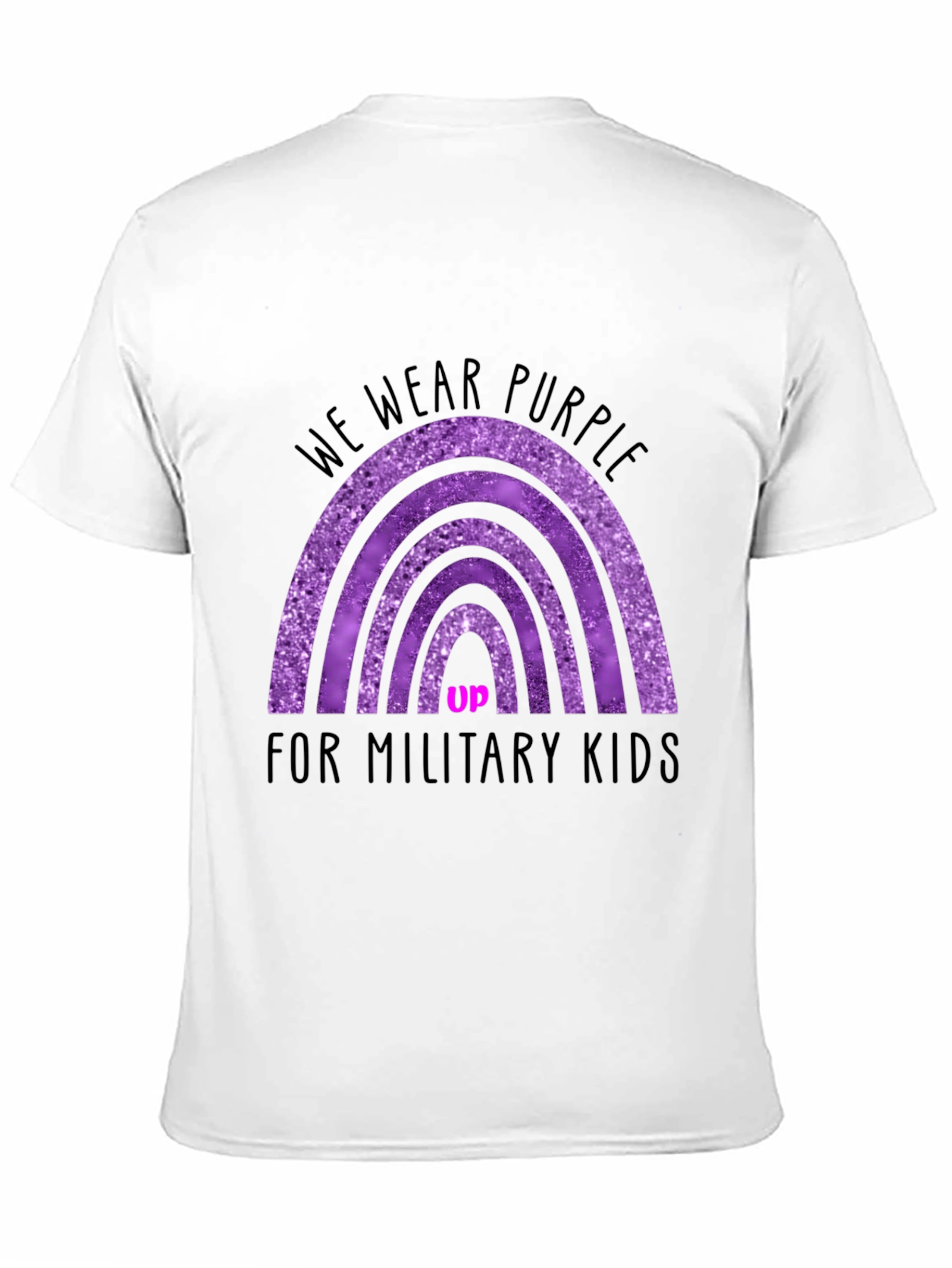 Purple Up Military Kids Graphic Tee