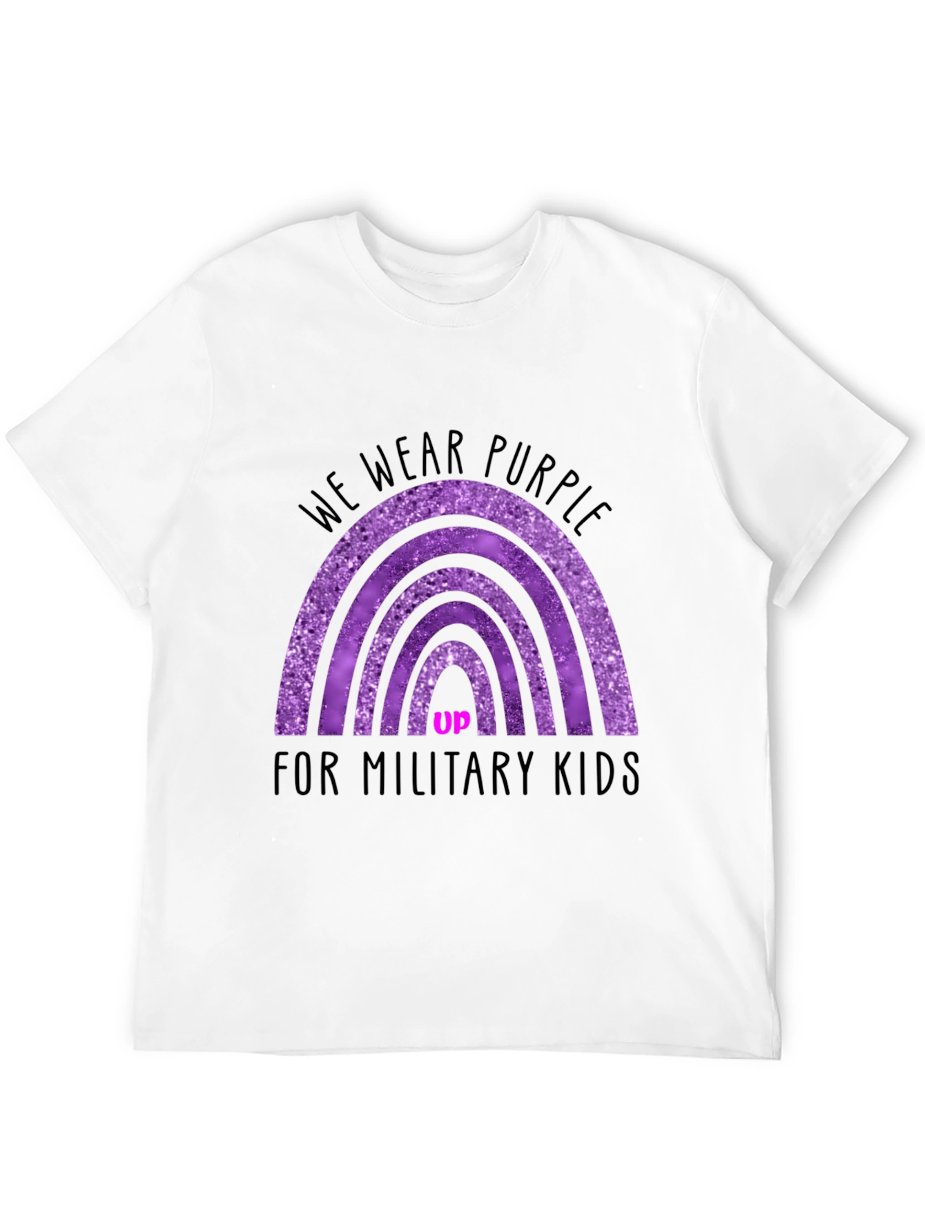 Purple Up Military Kids Graphic Tee