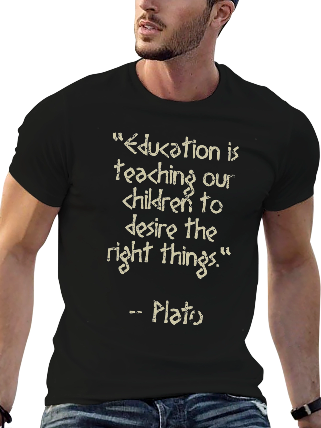 Education is Teaching Quote T-Shirt