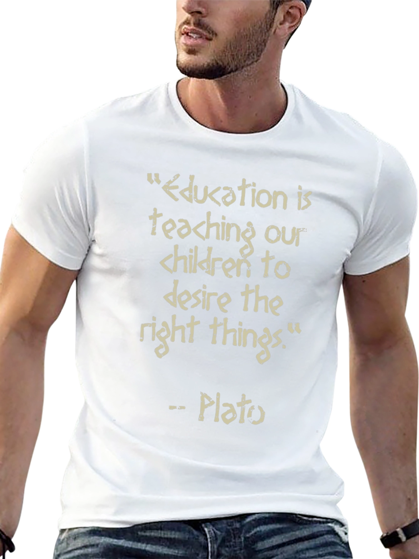 Education is Teaching Quote T-Shirt