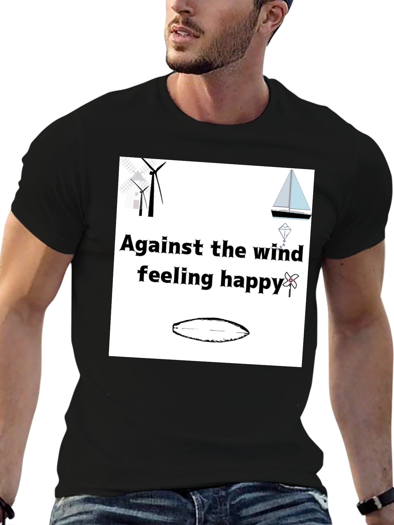 Against the Wind Happy Sailing T-Shirt