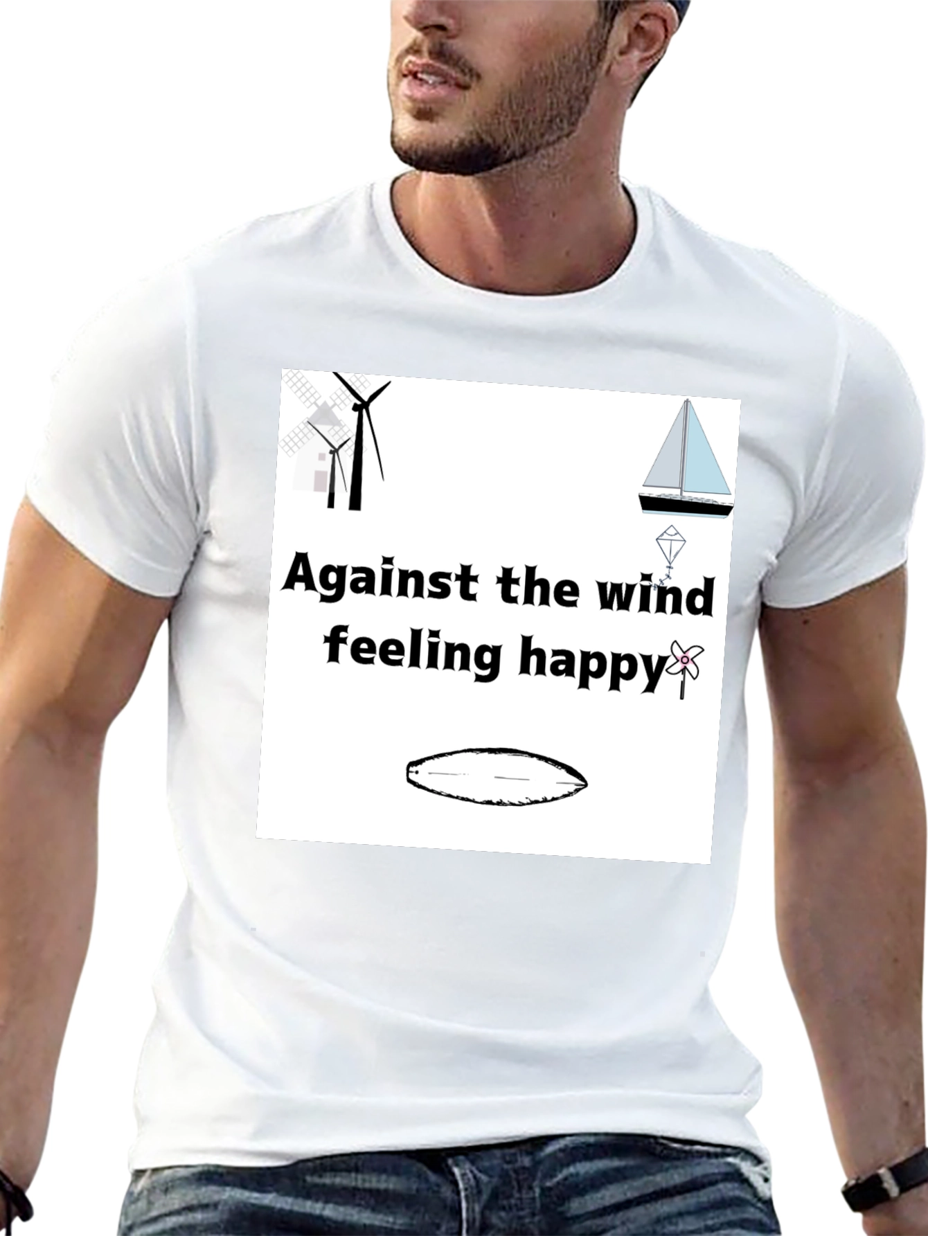 Against the Wind Happy Sailing T-Shirt