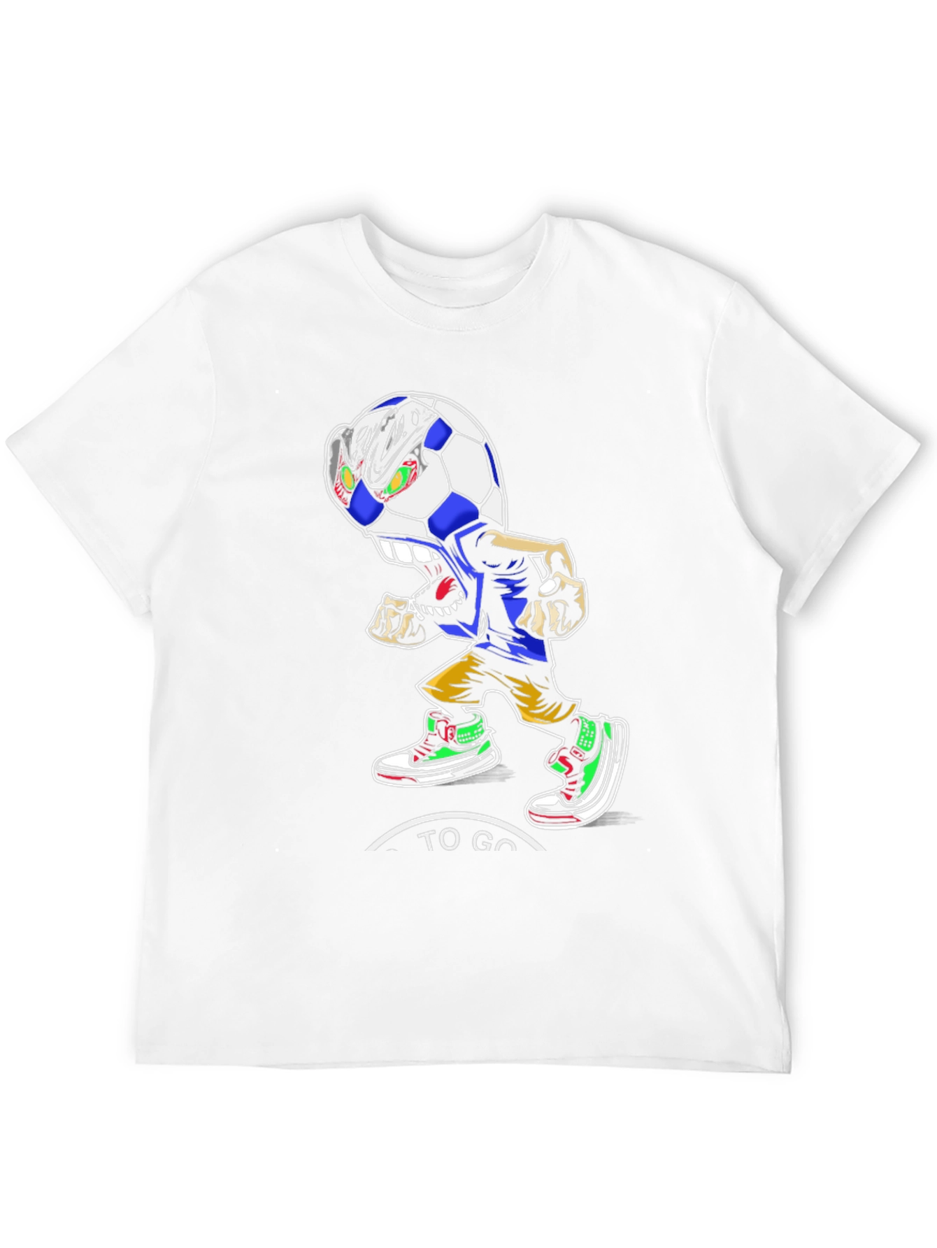Soccer Ball Cartoon Character T-Shirt