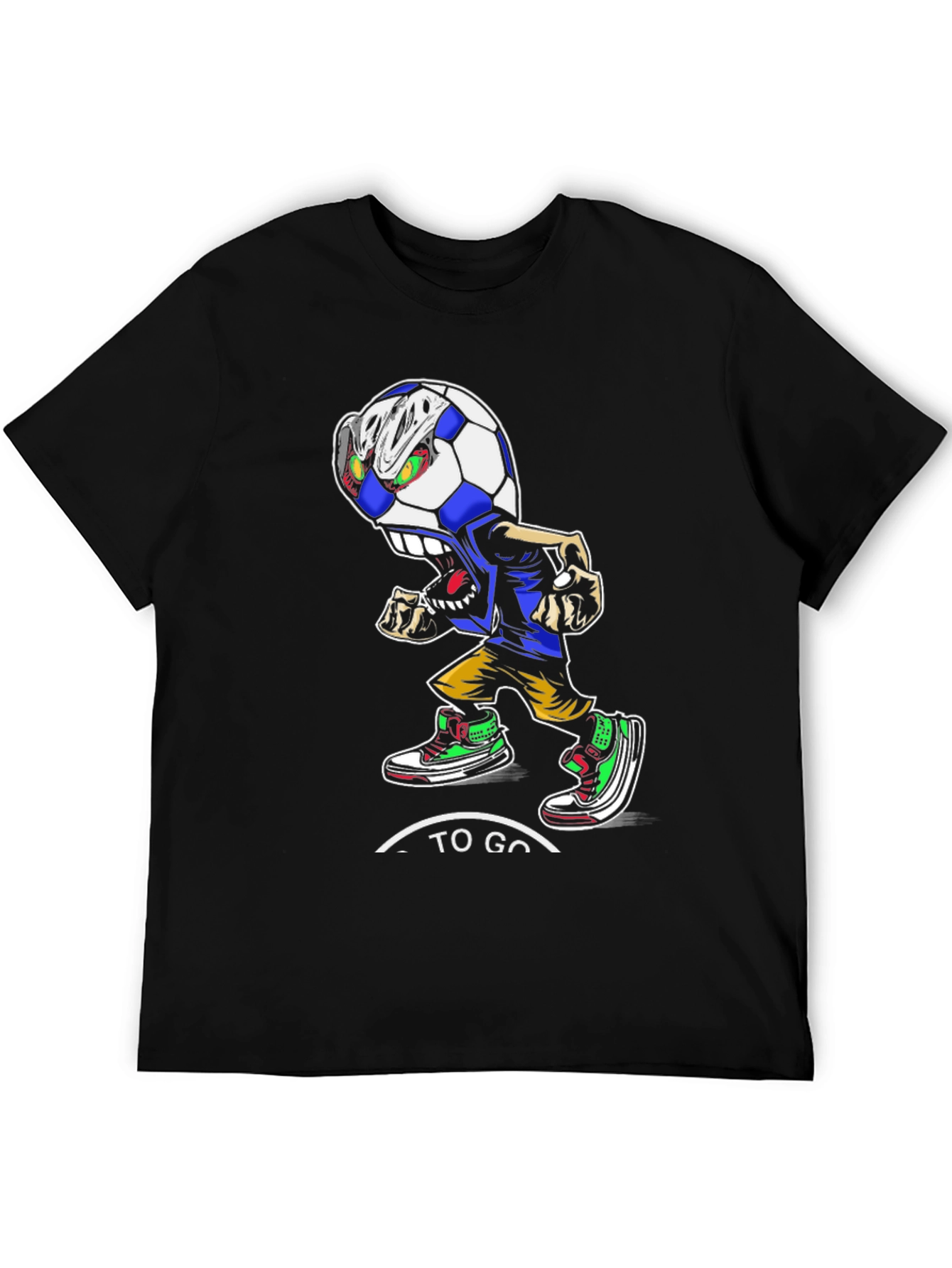 Soccer Ball Cartoon Character T-Shirt