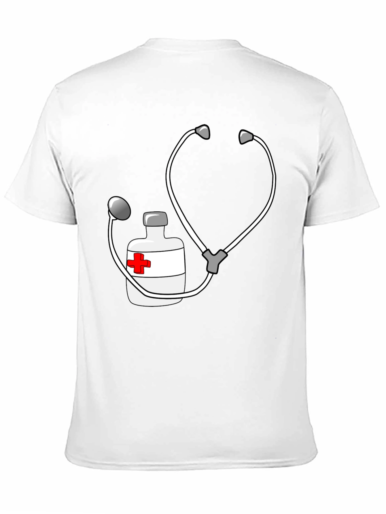 Novelty Nurse/Doctor Stethoscope & Medicine T-Shirt