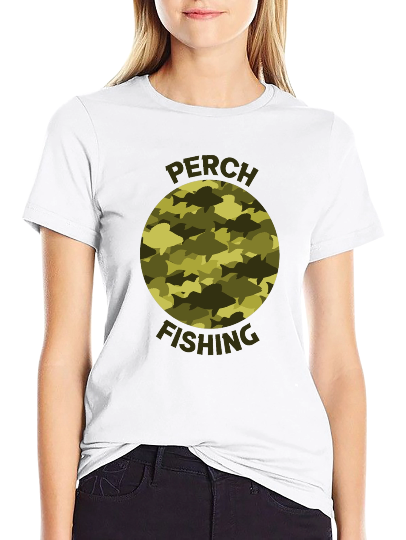 Perch Fishing Camo T-Shirt