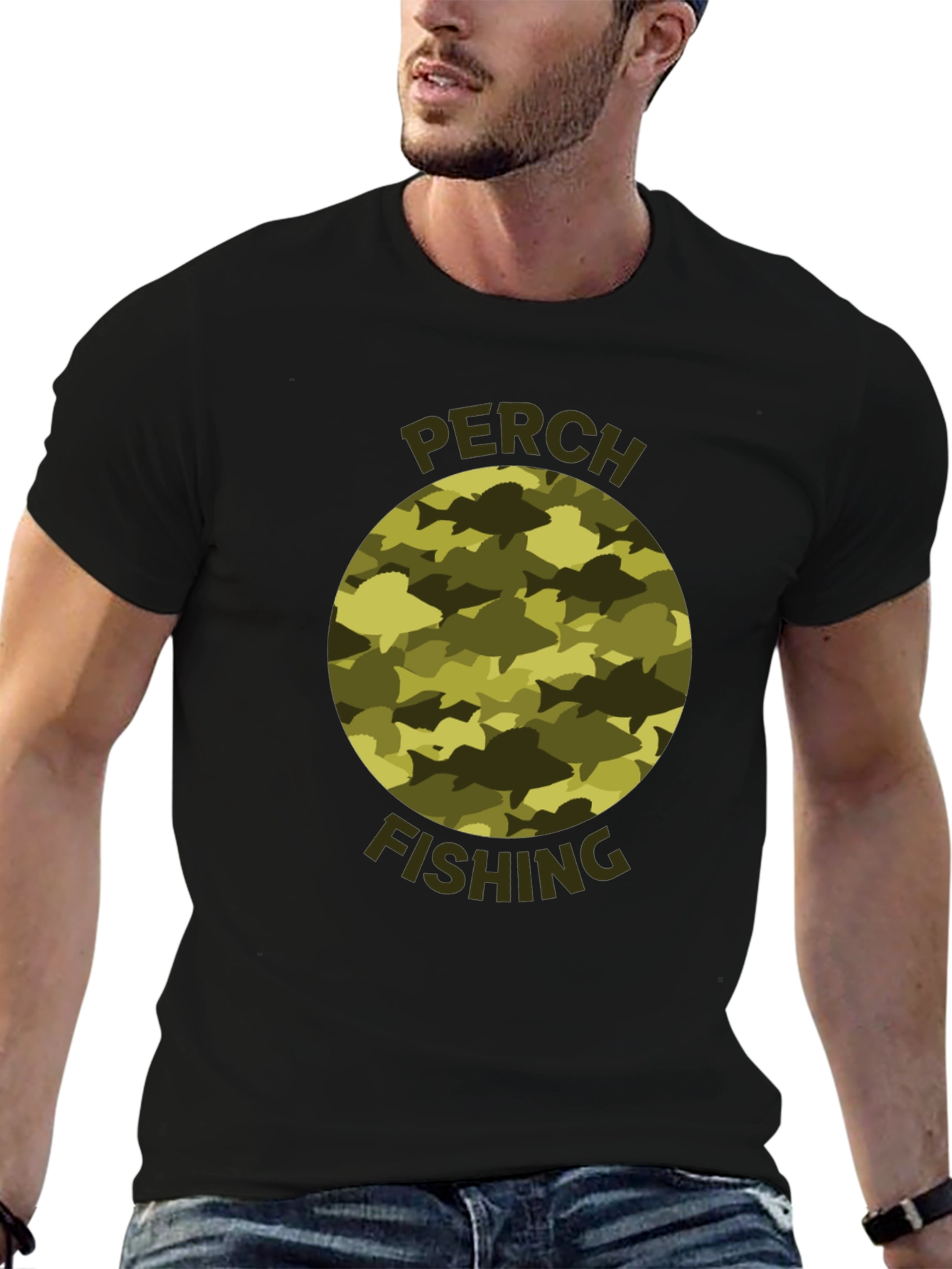 Perch Fishing Camo T-Shirt
