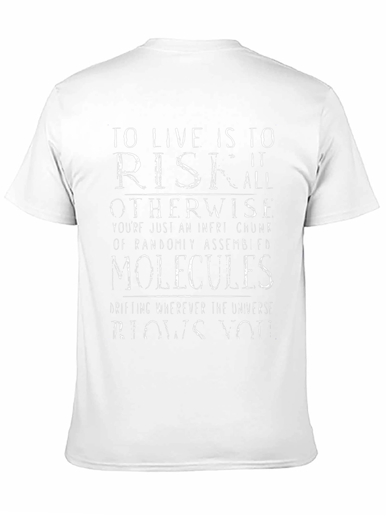 Live to Risk Graphic Print Tee - Black