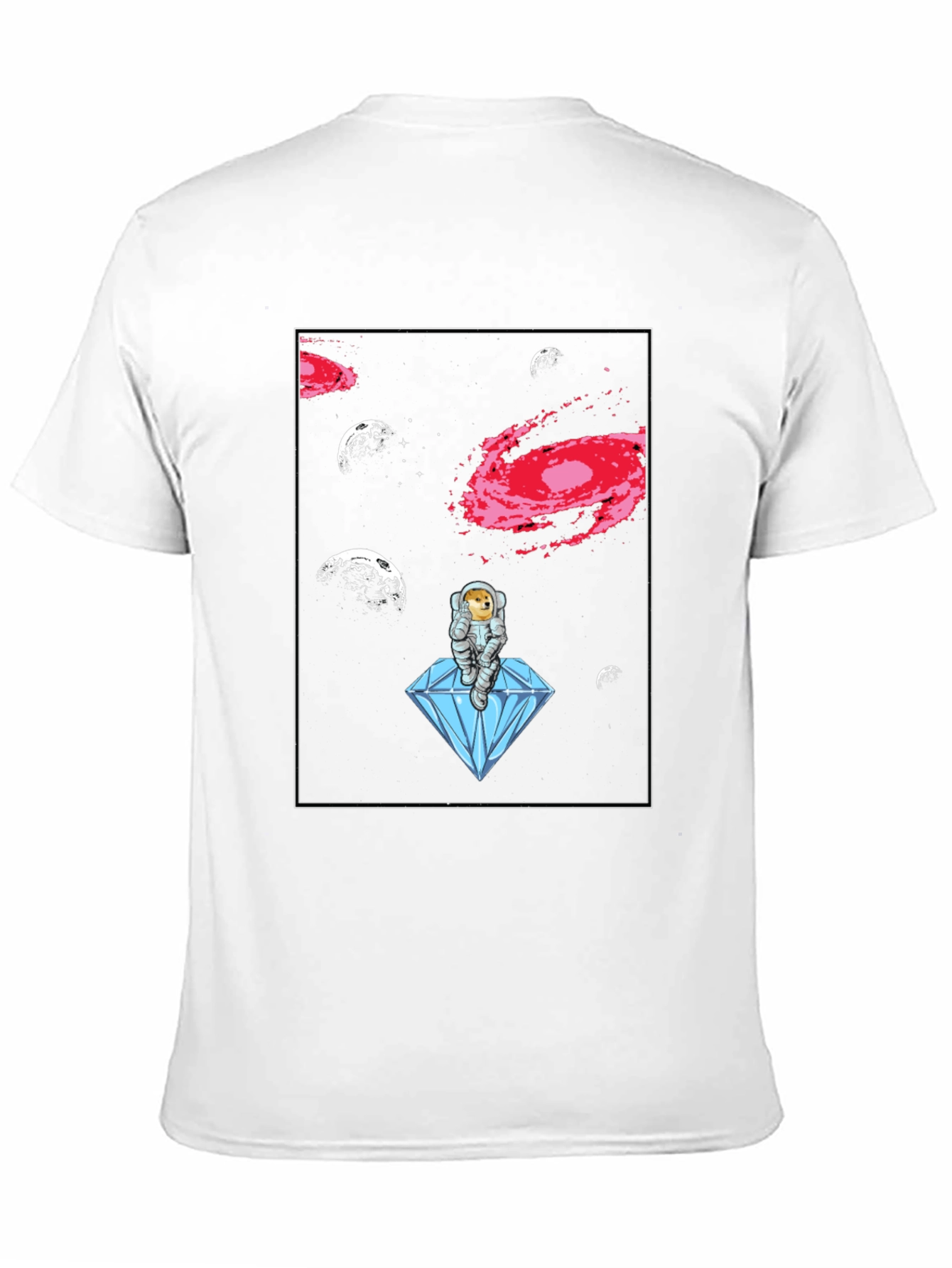 Astronaut Doge on Diamond T-Shirt