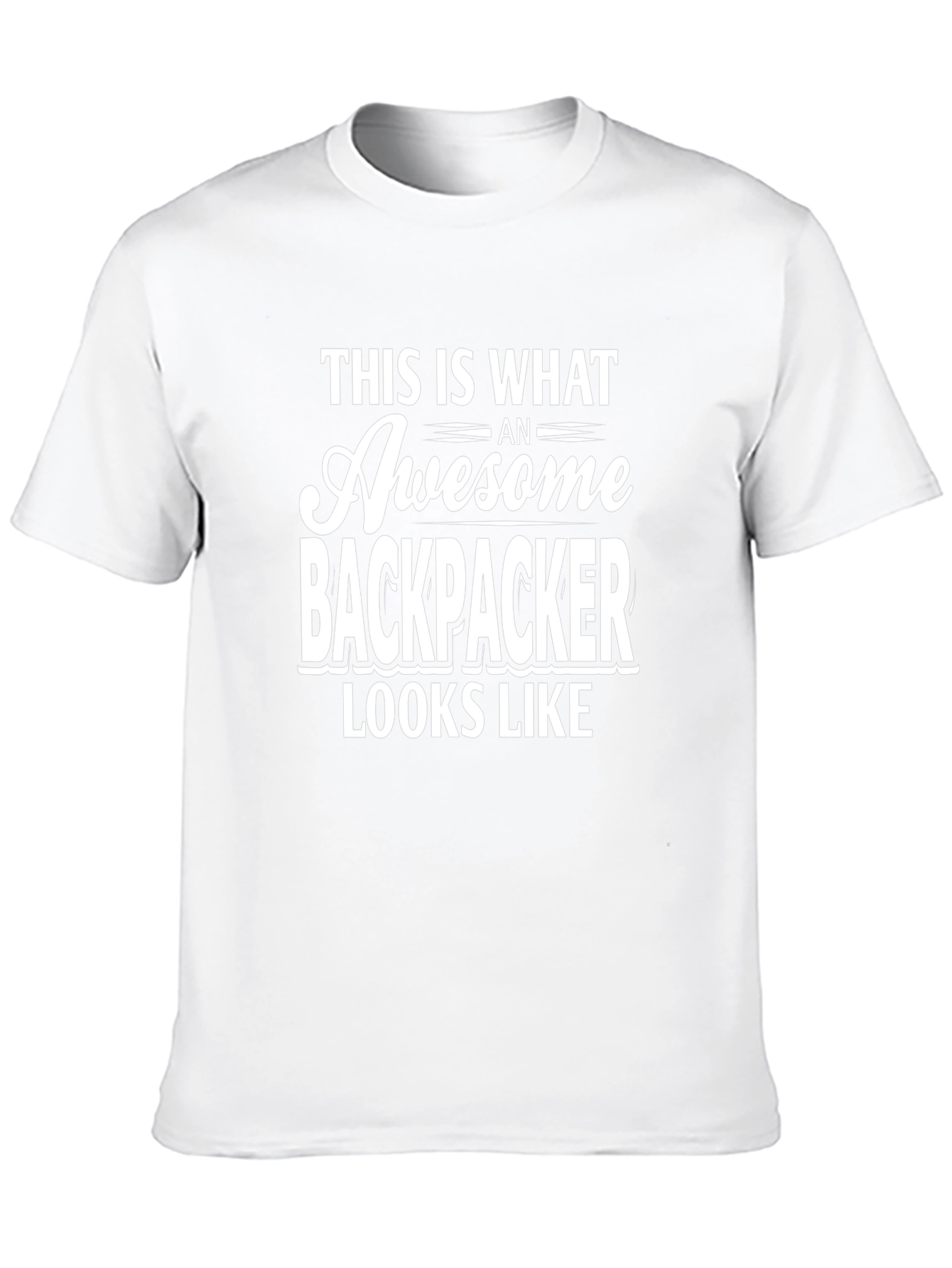 Awesome Backpacker T-Shirt - Black Graphic Tee