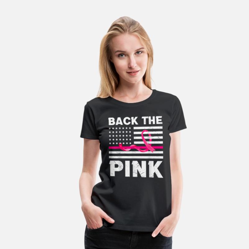 Back The Pink Ribbon Flag Breast Cancer Awareness
