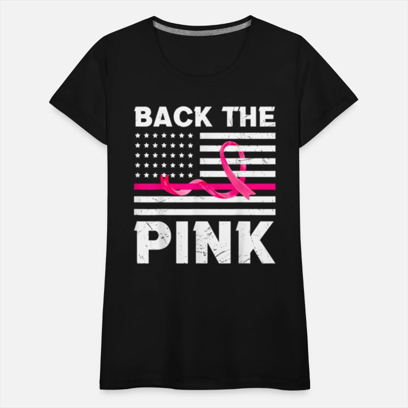 Back The Pink Ribbon Flag Breast Cancer Awareness