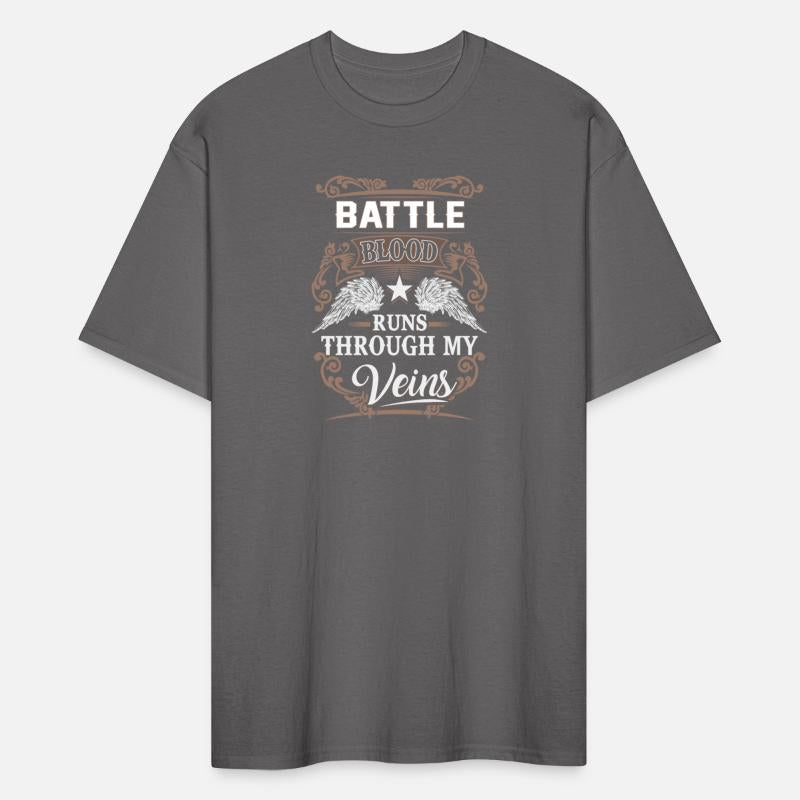 Battle Name T Shirt - Battle Blood Runs Through My
