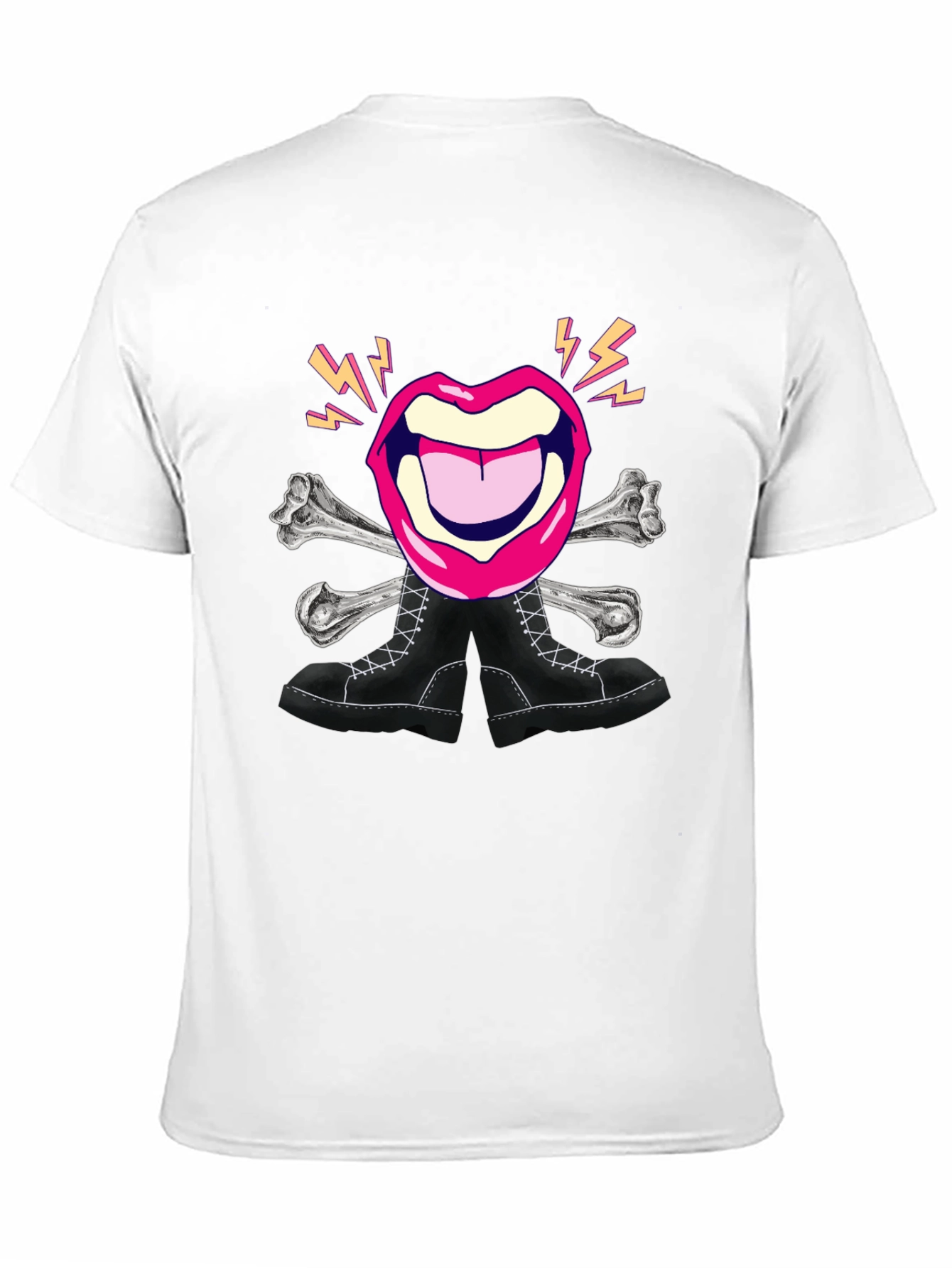 Rock Lips Crossbones Boots Graphic Tee