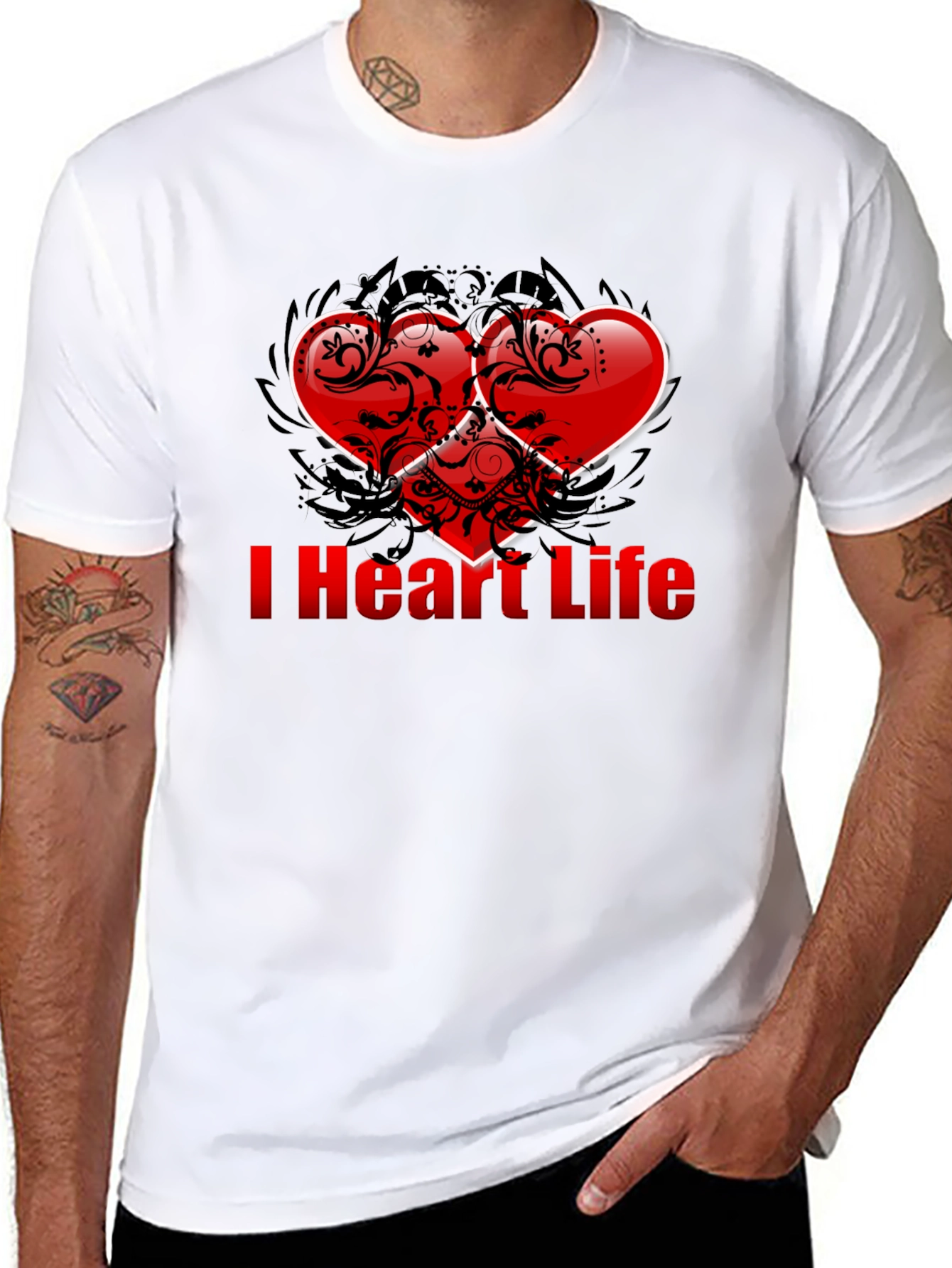 I Heart Life T-Shirt - Stylish Graphic Tee