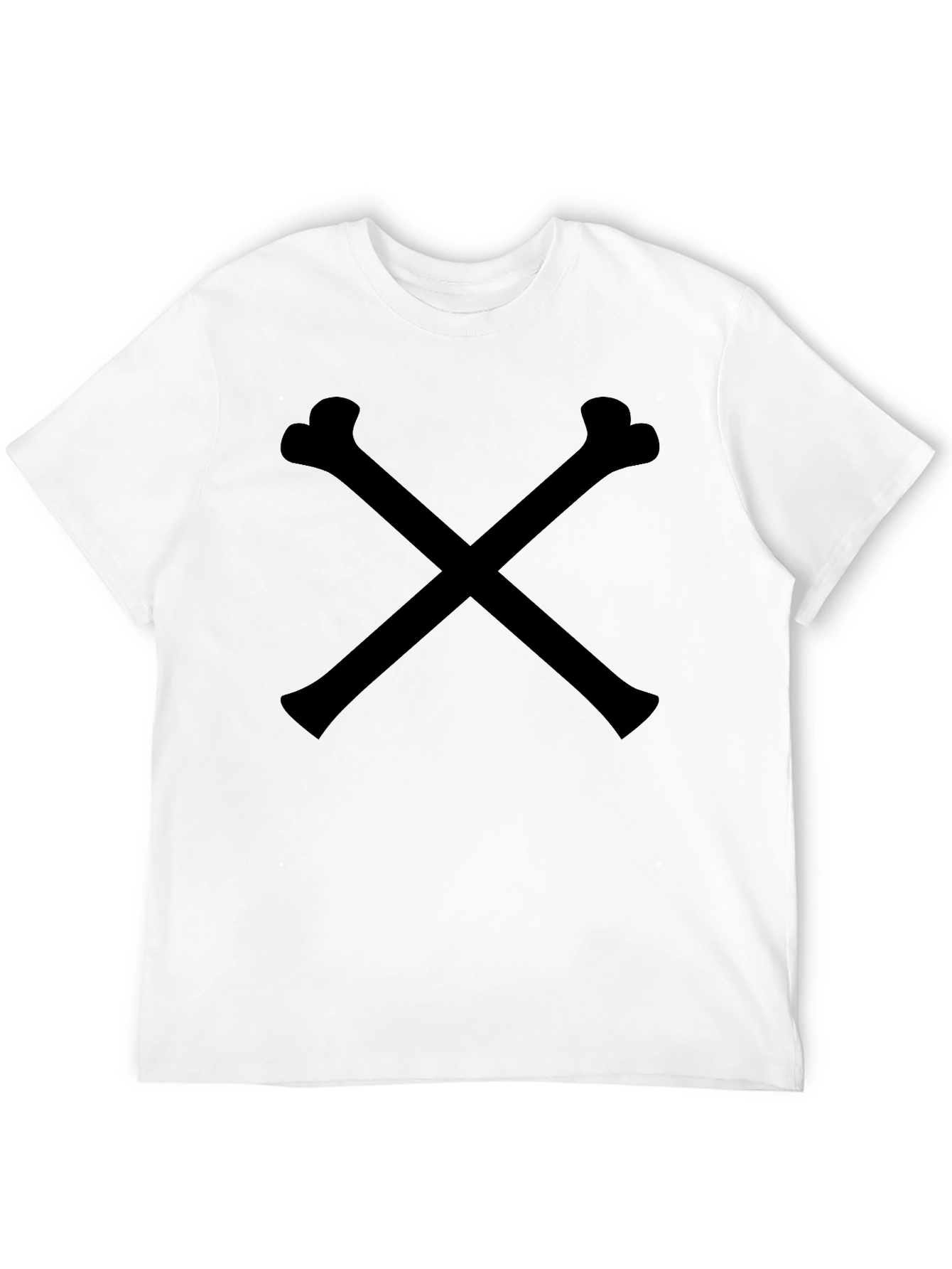 Crossbones Black Tee - Classic & Edgy