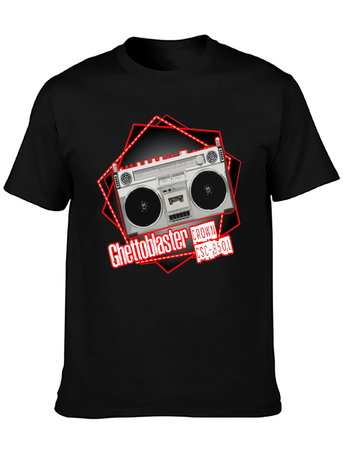 Retro Ghetto Blaster Crown CSC-850L Graphic T-Shirt
