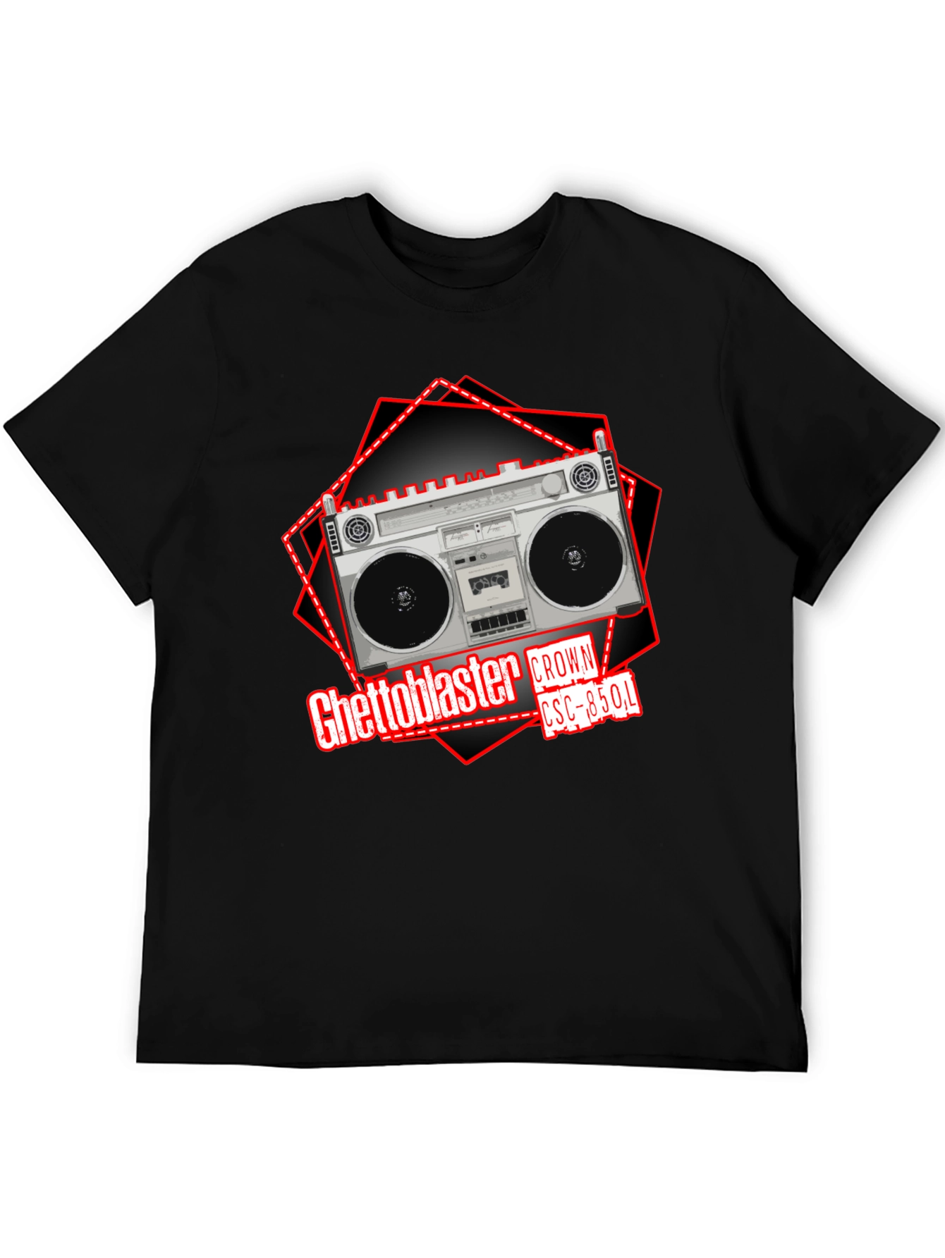 Retro Ghetto Blaster Crown CSC-850L Graphic T-Shirt