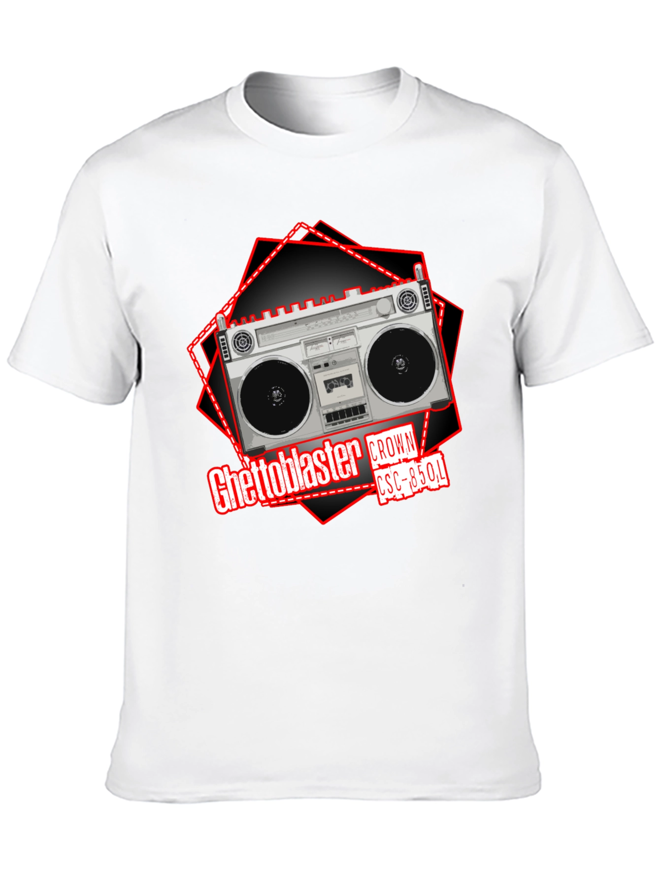 Retro Ghetto Blaster Crown CSC-850L Graphic T-Shirt