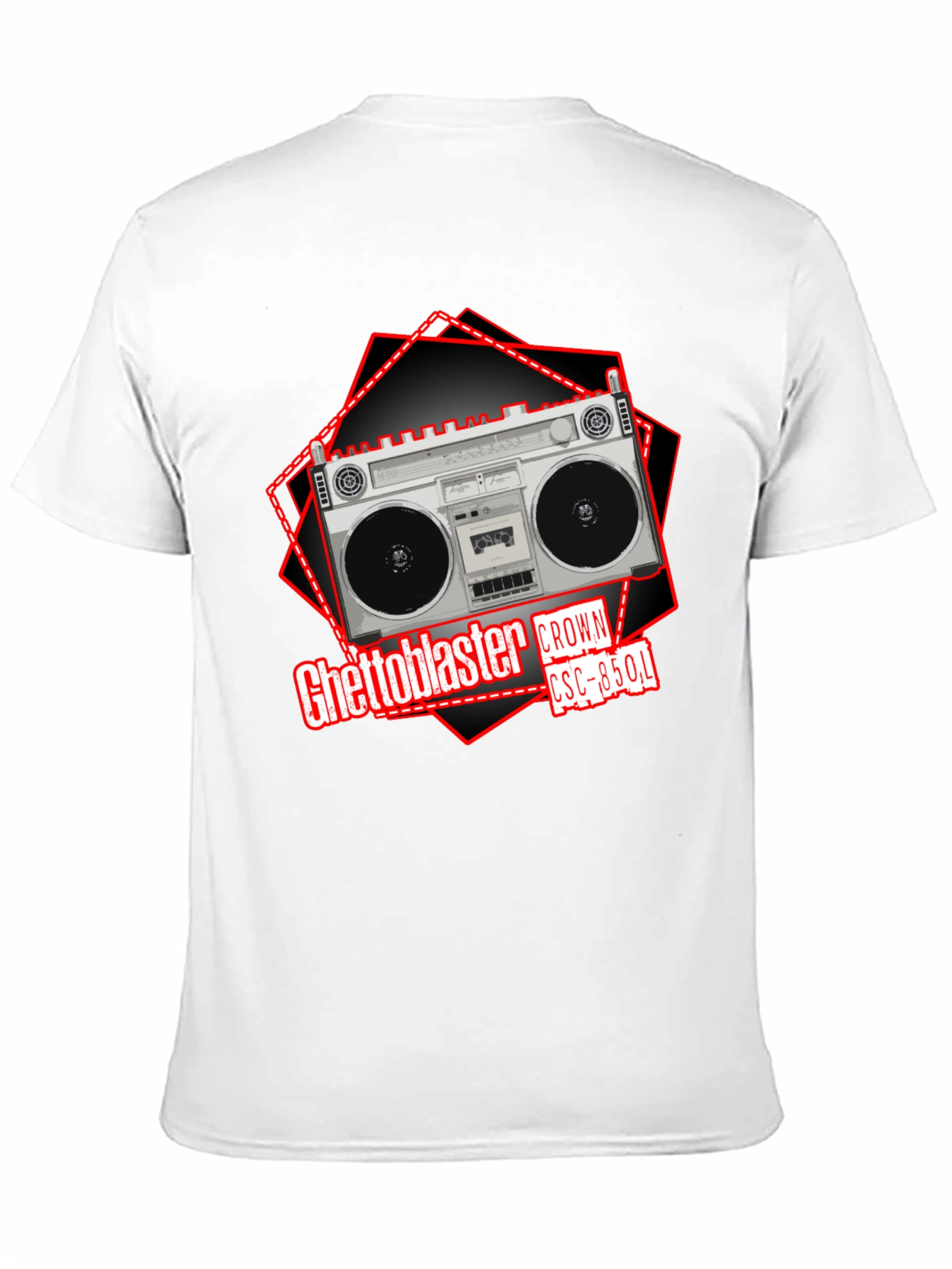 Retro Ghetto Blaster Crown CSC-850L Graphic T-Shirt