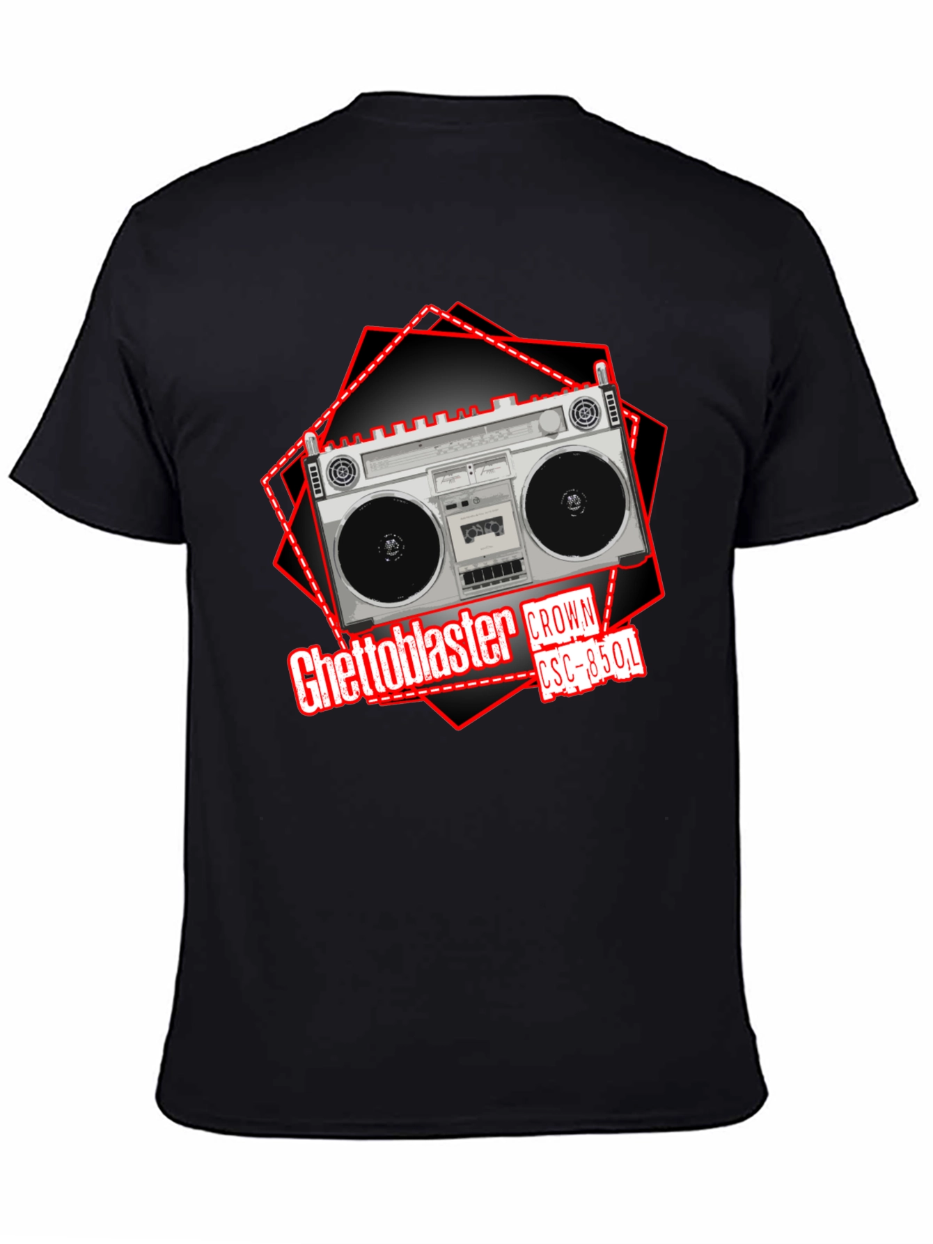 Retro Ghetto Blaster Crown CSC-850L Graphic T-Shirt